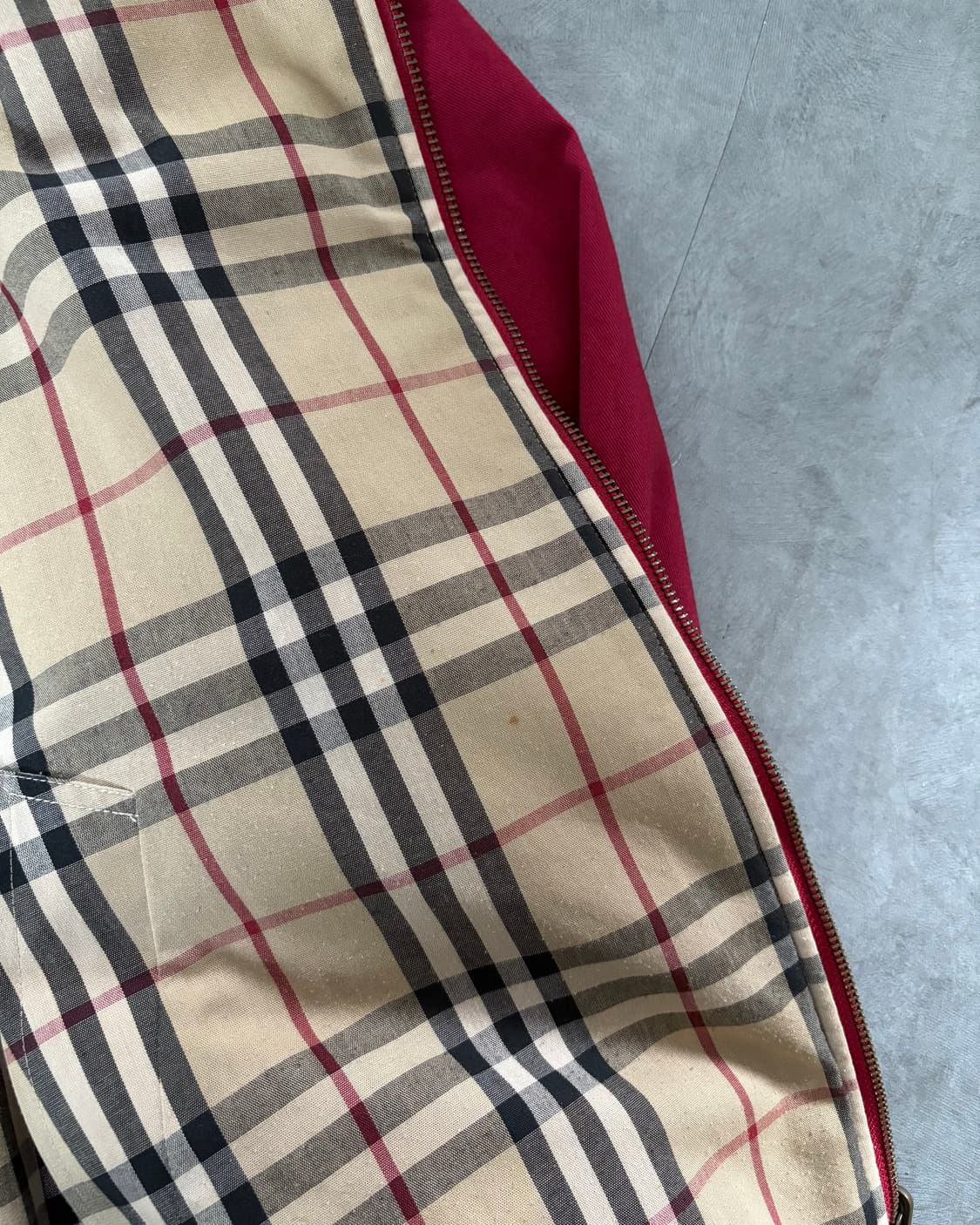 Burberry 버버리 레드 노바체크 리버시블 자켓 상품이미지7