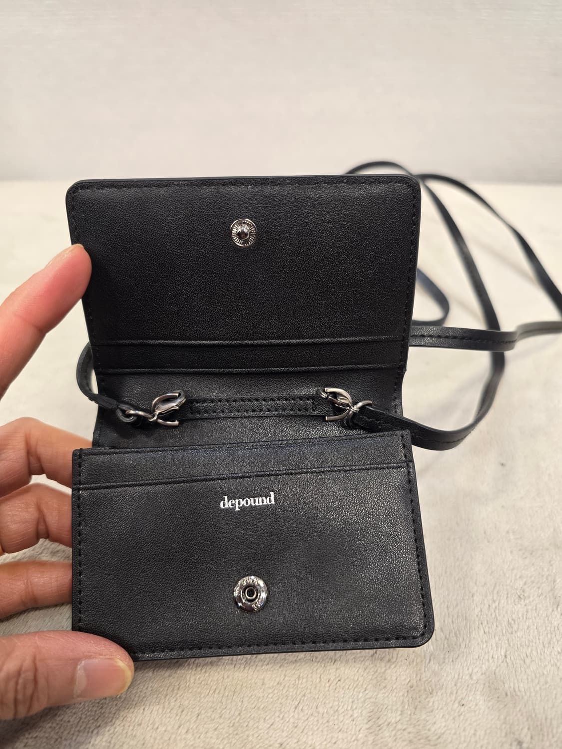 거의새거) 드파운드 타운백 미니월렛 헤링본 아이보리 카드지갑 상품이미지7