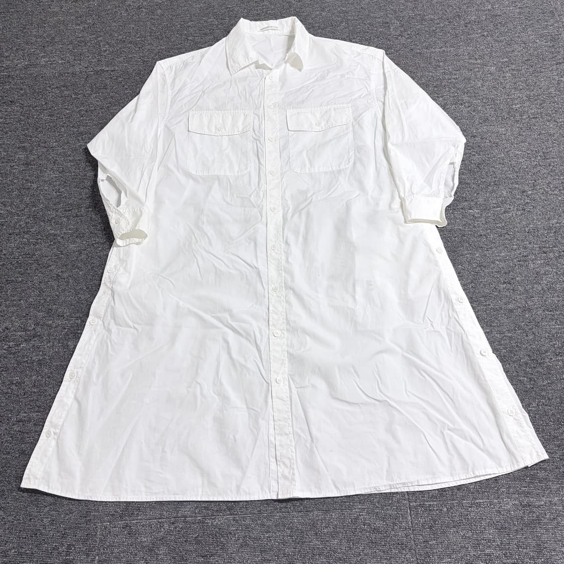 요지 야마모토 19ss 핸드 페인팅 롱 셔츠 상품이미지1