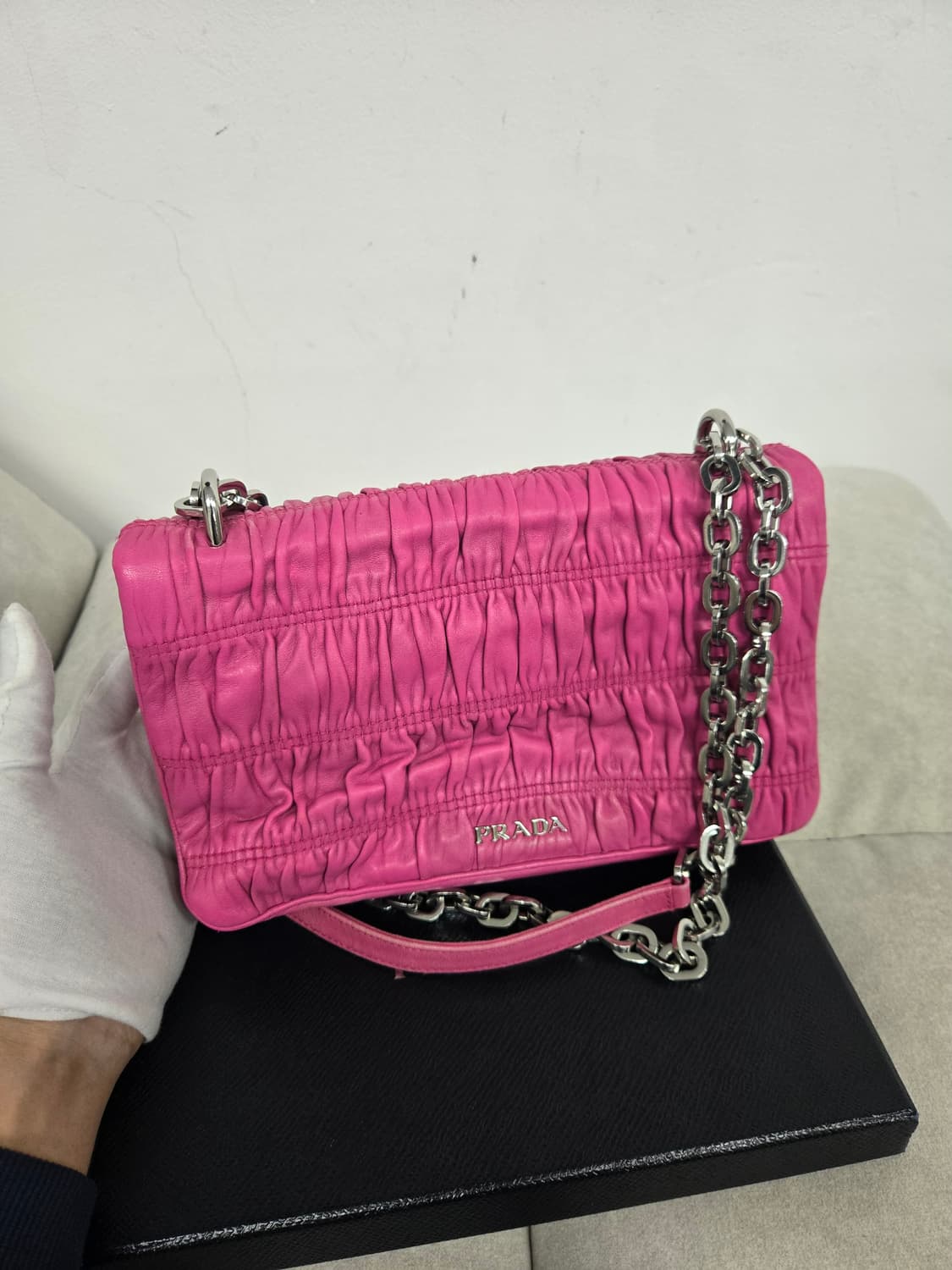 [보증서 정품]프라다 고프레 숄더백 상품이미지3