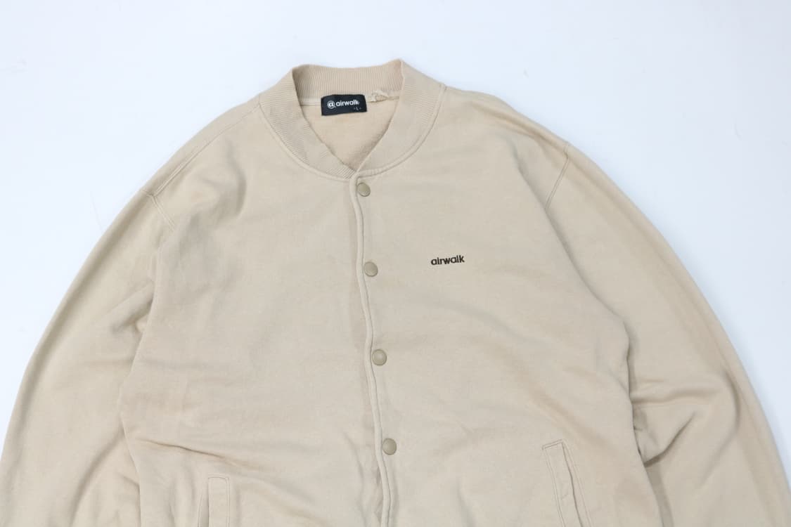 에어워크(airwalk) 빈티지 미니 로고 베이지 스웨트 가디건 (L) 상품이미지3