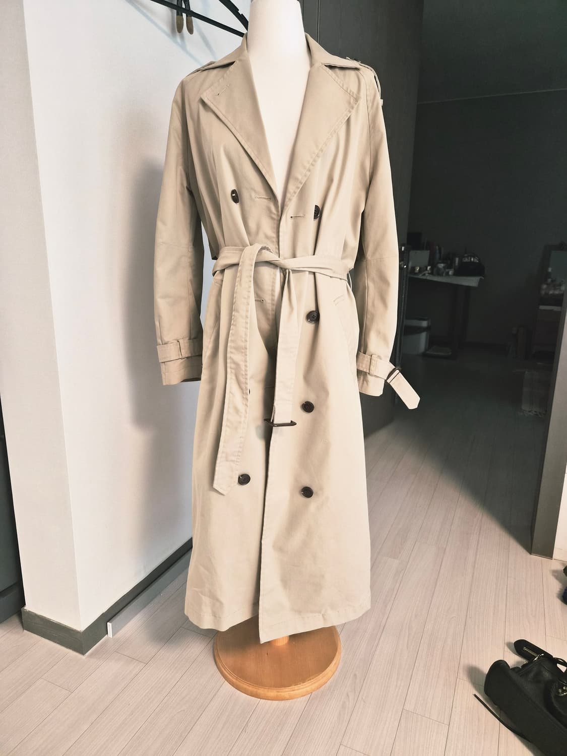 캘빈클라인 진(Calvin Klein Jeans)의 여성용 롱 트렌치코트 상품이미지4