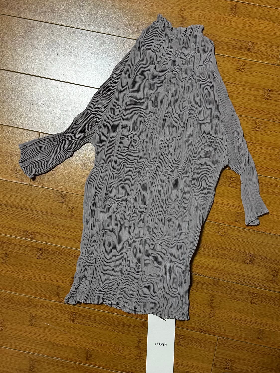 파르벵(fraven)플리츠 블라우스 (살구/회색)새상품 상품이미지6