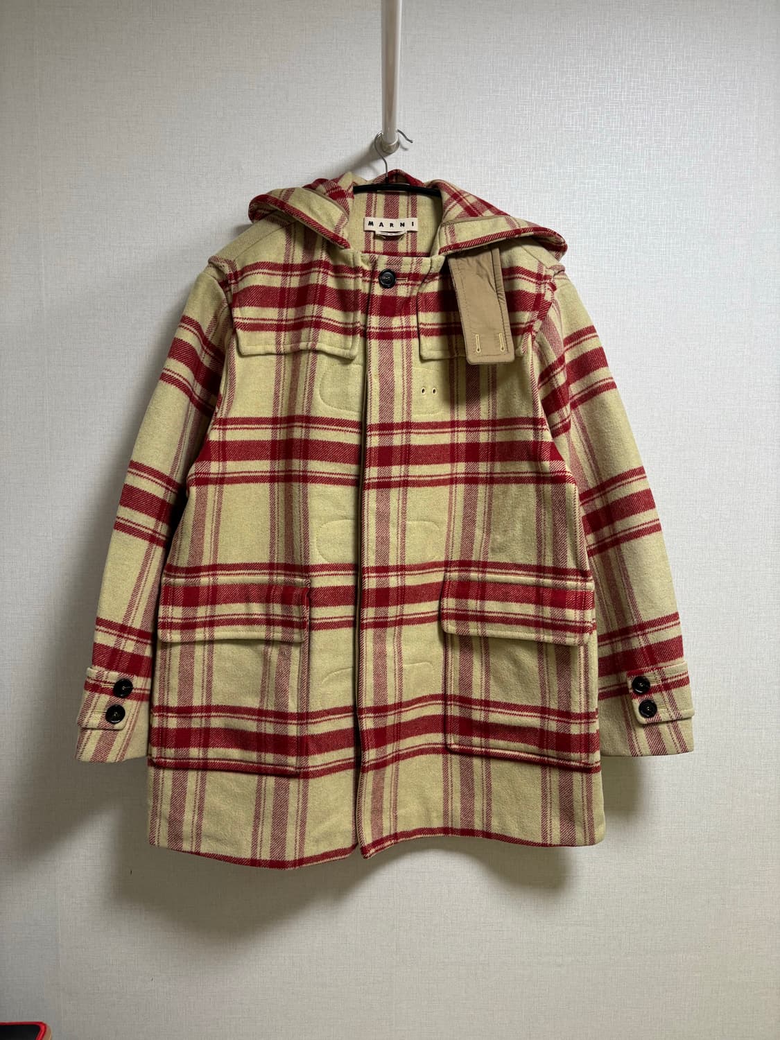 MARNI 마르니 18FW 체크 후드 코트 상품이미지3