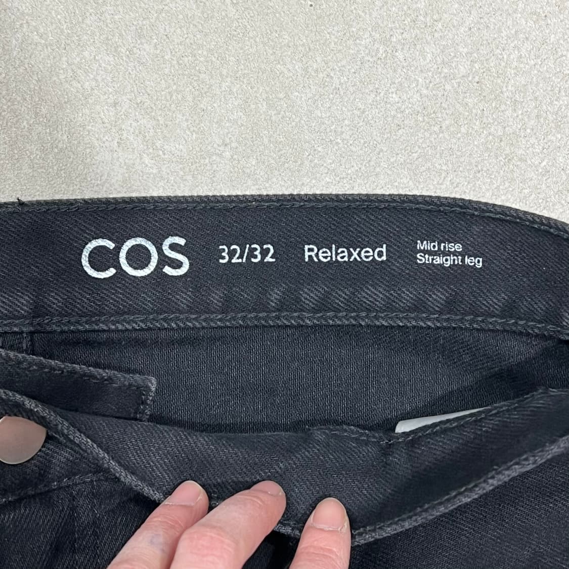 코스 흑청 데님팬츠 s08958 상품이미지5
