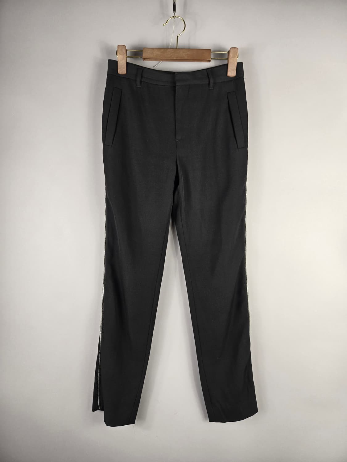 지방시 여성 울 100% 옆 지퍼 라인 슬랙스 34 바지 정품 상품이미지2