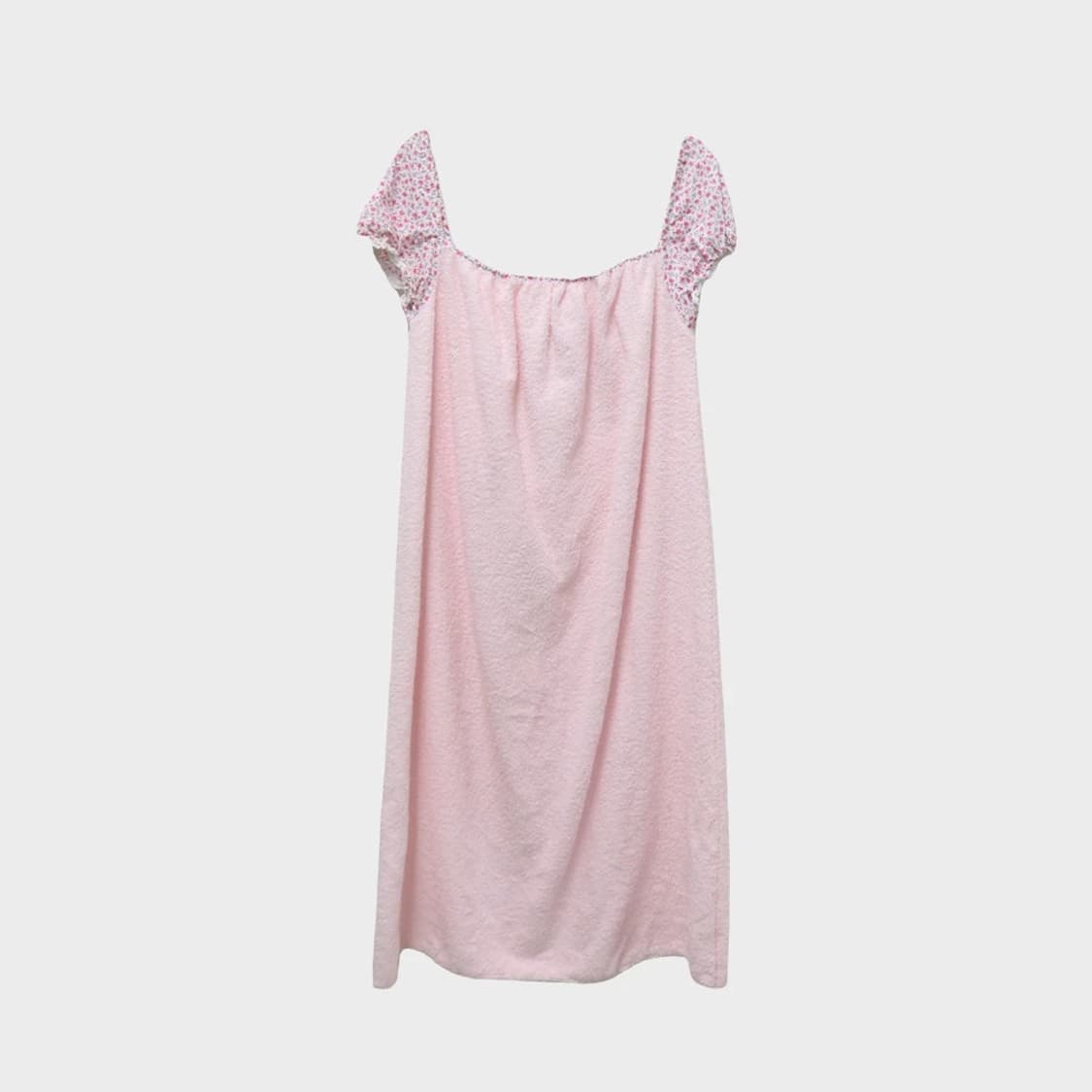 플라워 퍼프소매 포인트 홈웨어 원피스 60274 상품이미지2