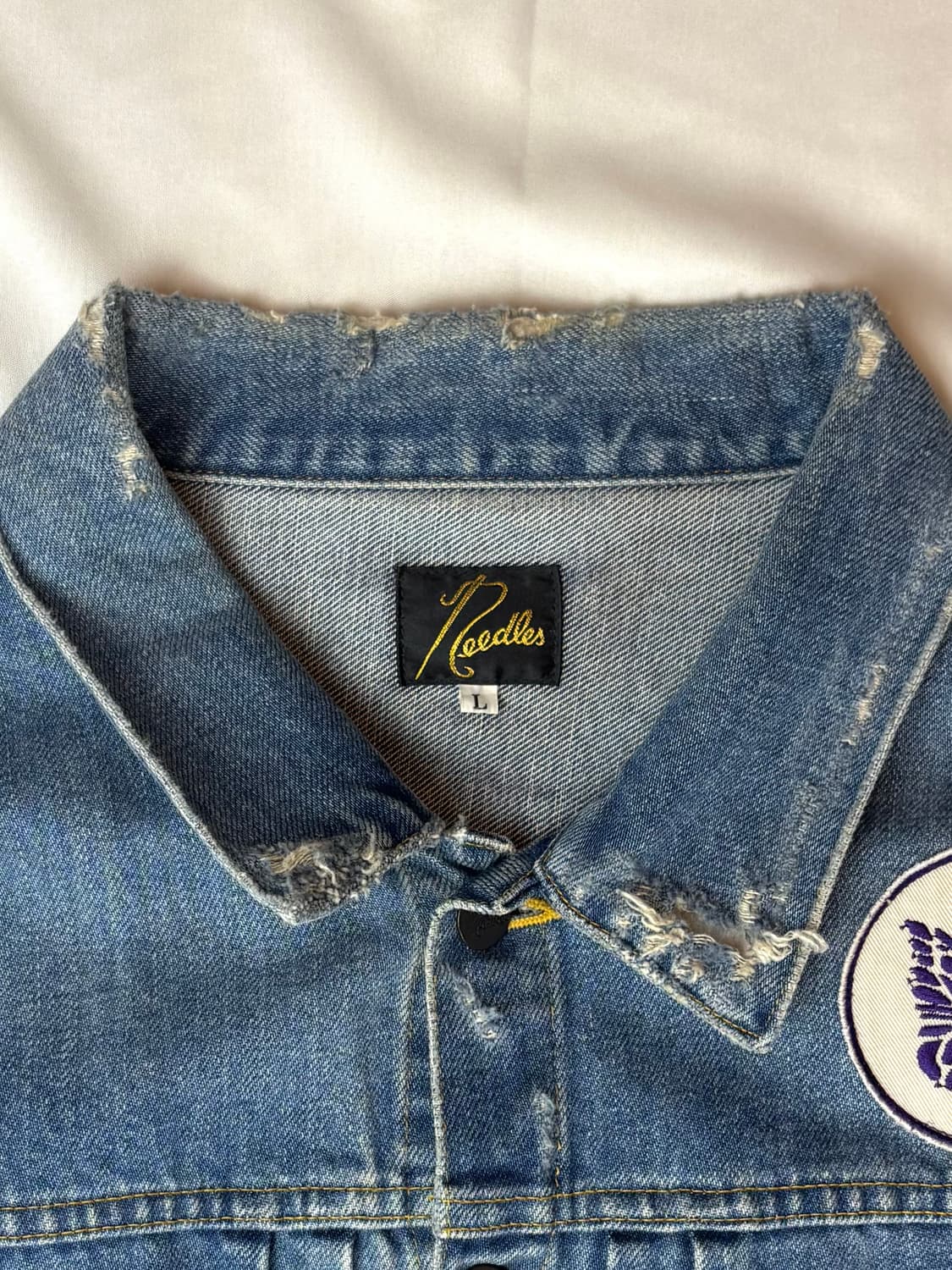 Needles 패치 데님 자켓 상품이미지4