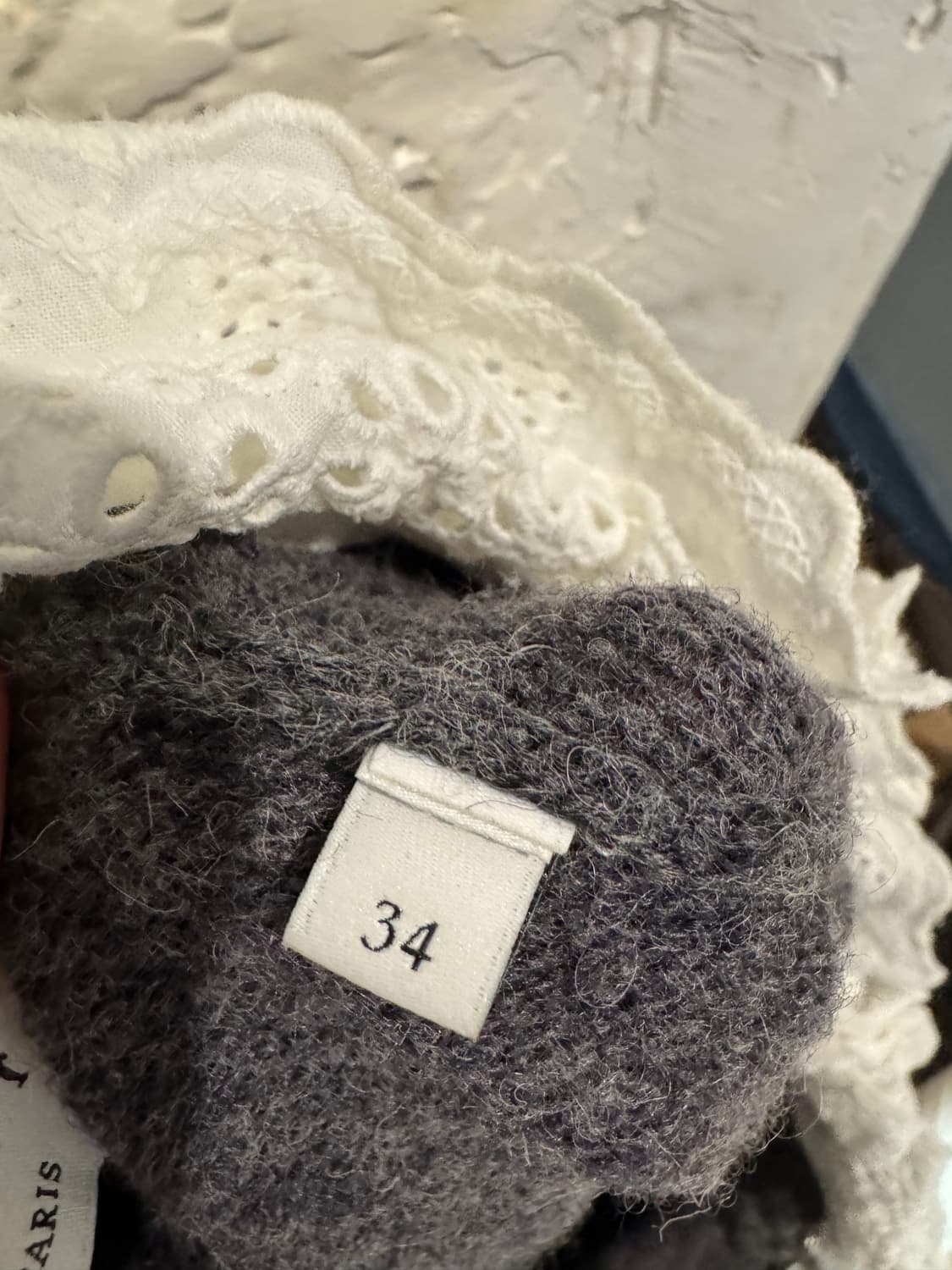 산드로 그레이 엘리어트 칼라 울 원피스 상품이미지8