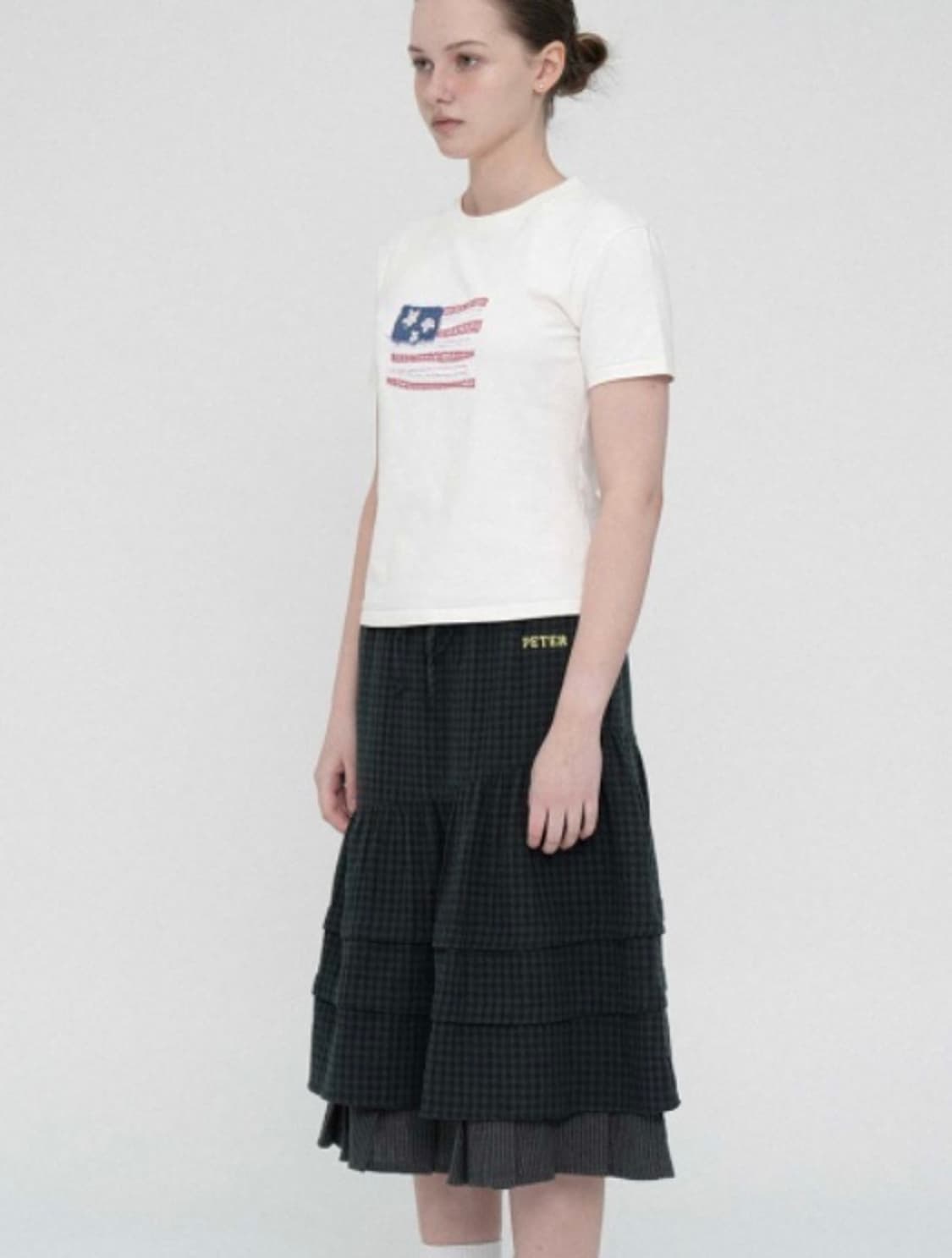 마이네임이즈피터 스커트PETER LAYERED SKIRT - GREEN  상품이미지4