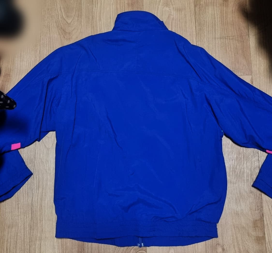 휠라 올드스쿨 90s 빈티지 자켓 블루 패턴 바람막이 상품이미지2