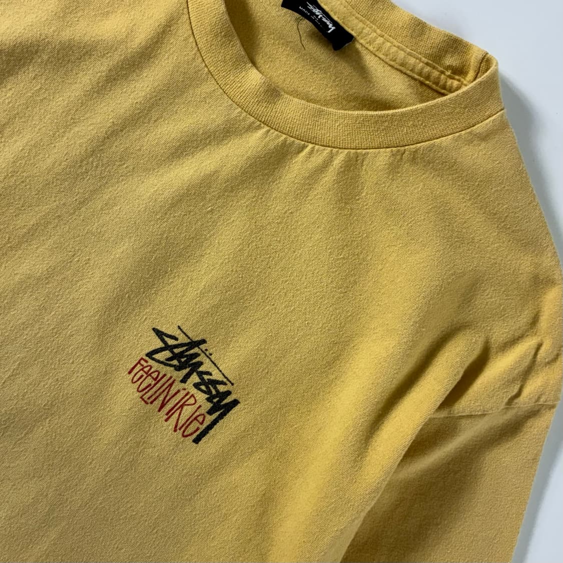 Stussy  스투시 feelin irie 라이언 머스타드 반팔티  상품이미지4
