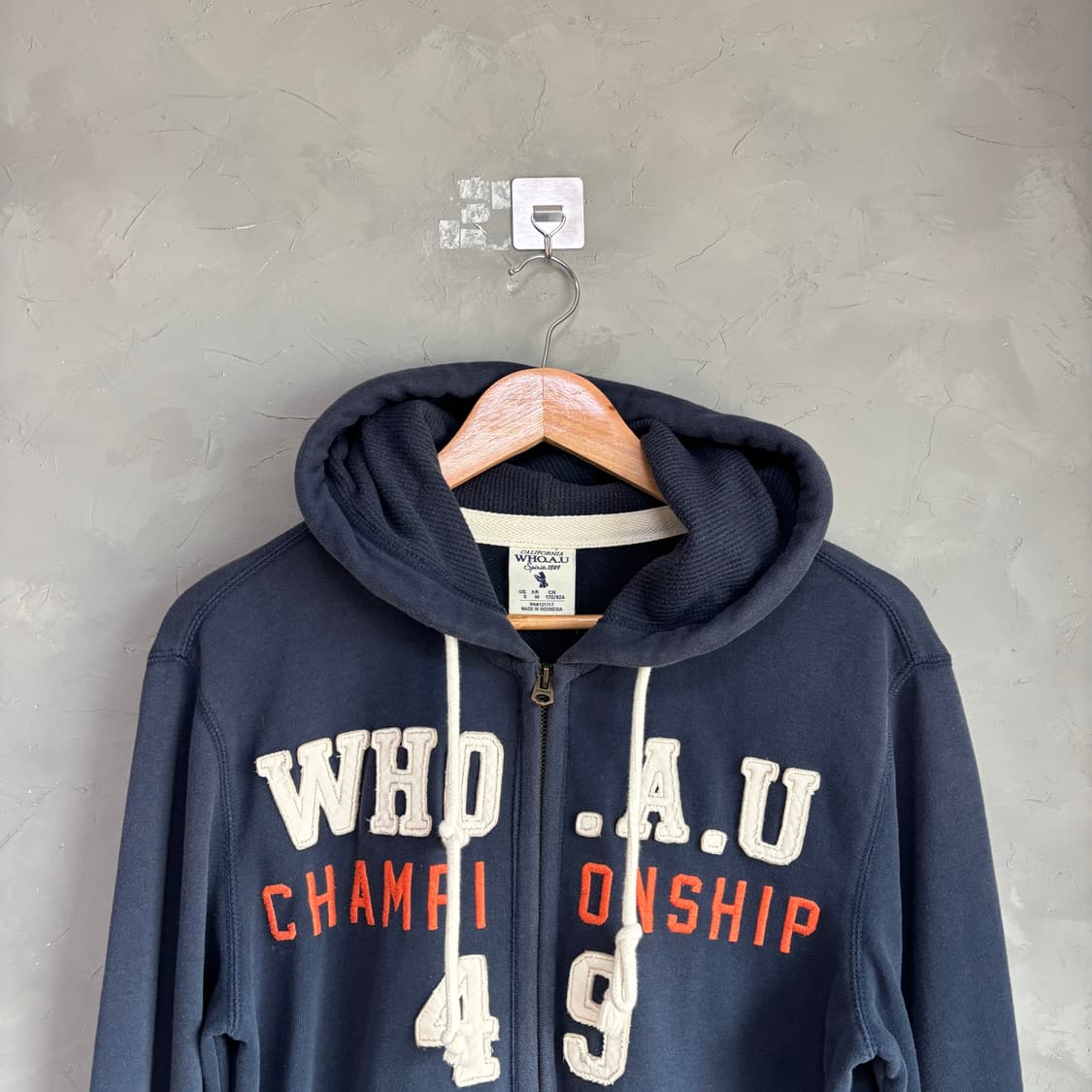 후아유 후드집업 네이비 상품이미지2