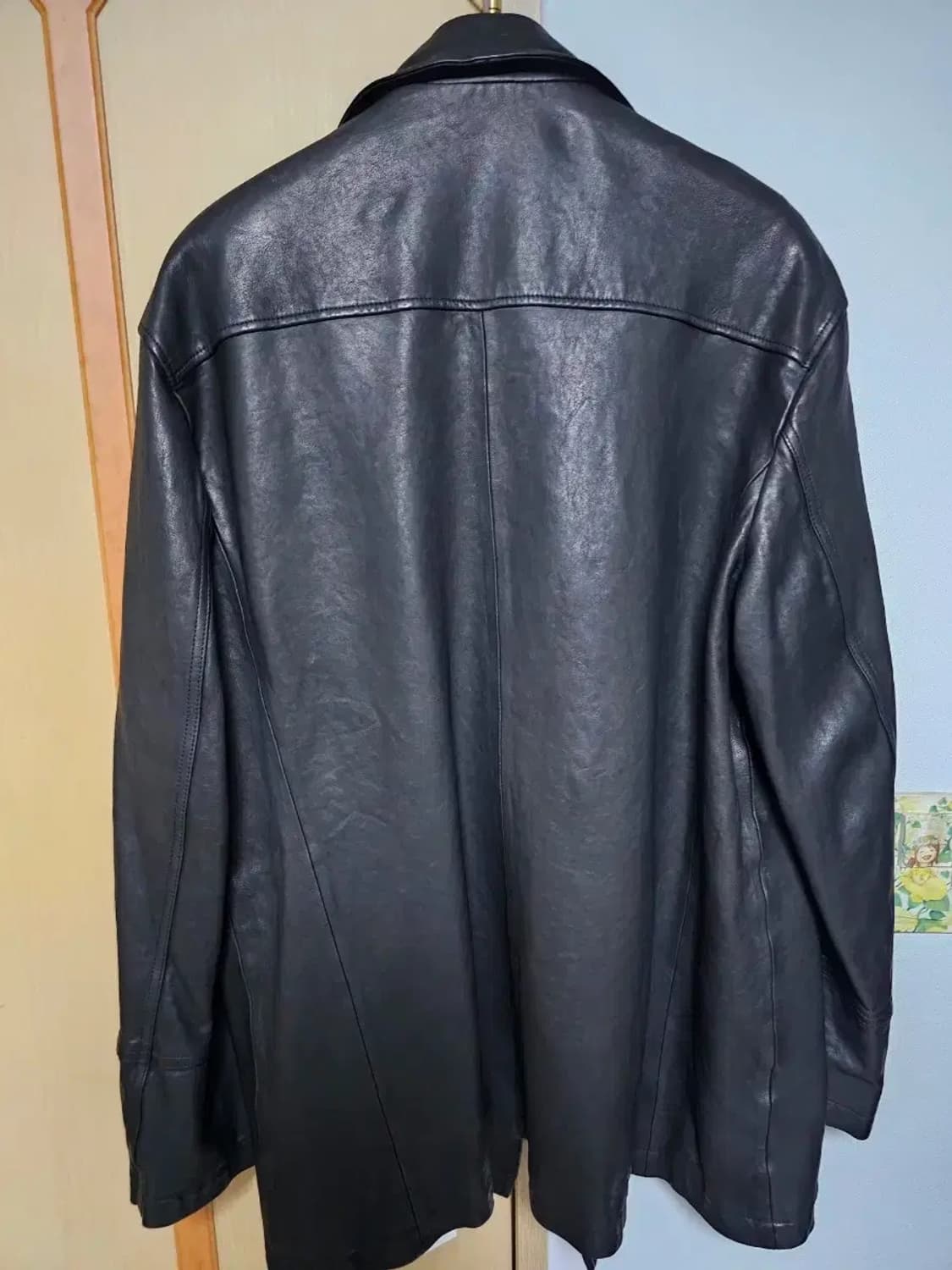 유스 워시드 레더 피코트 L size 상품이미지2