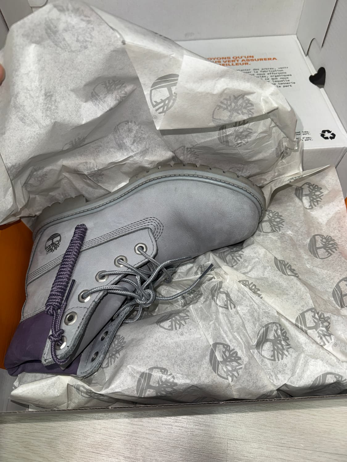 팀버랜드 6인치 프리미엄 라이트 그레이 여성 부츠 240 상품이미지6