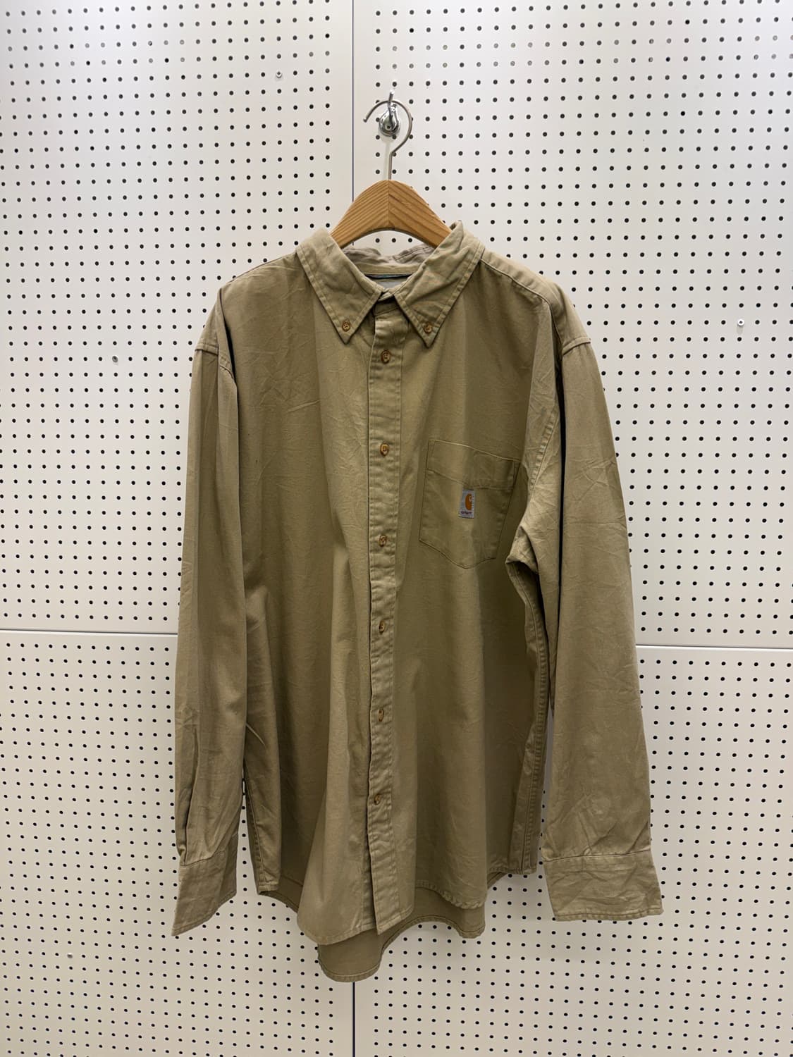 칼하트 원포켓 베이지 긴팔 셔츠 U1297 상품이미지2