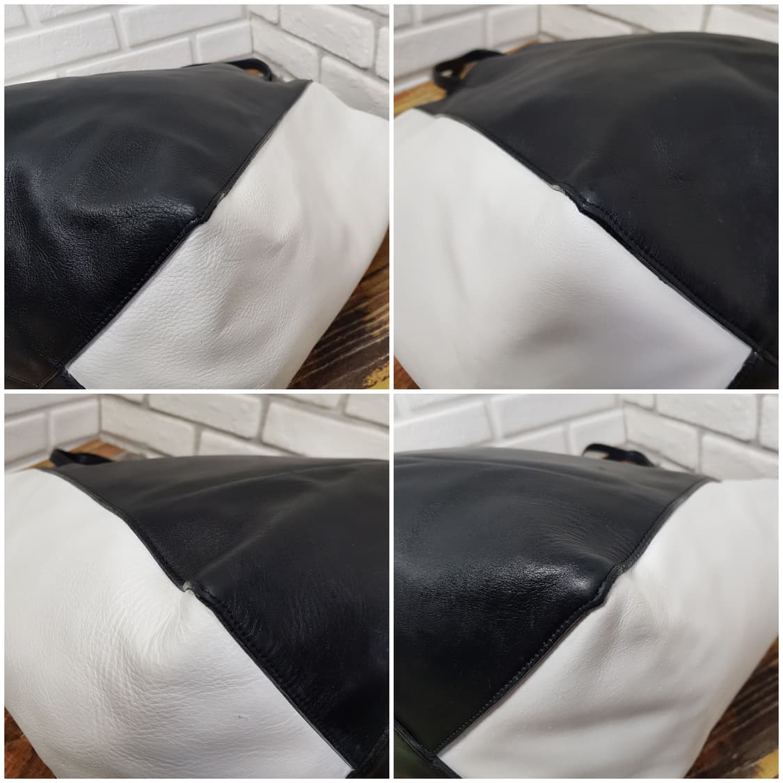 [정품] 셀린느 펜텀 카바스 블랙/화이트 쇼퍼백 상품이미지5