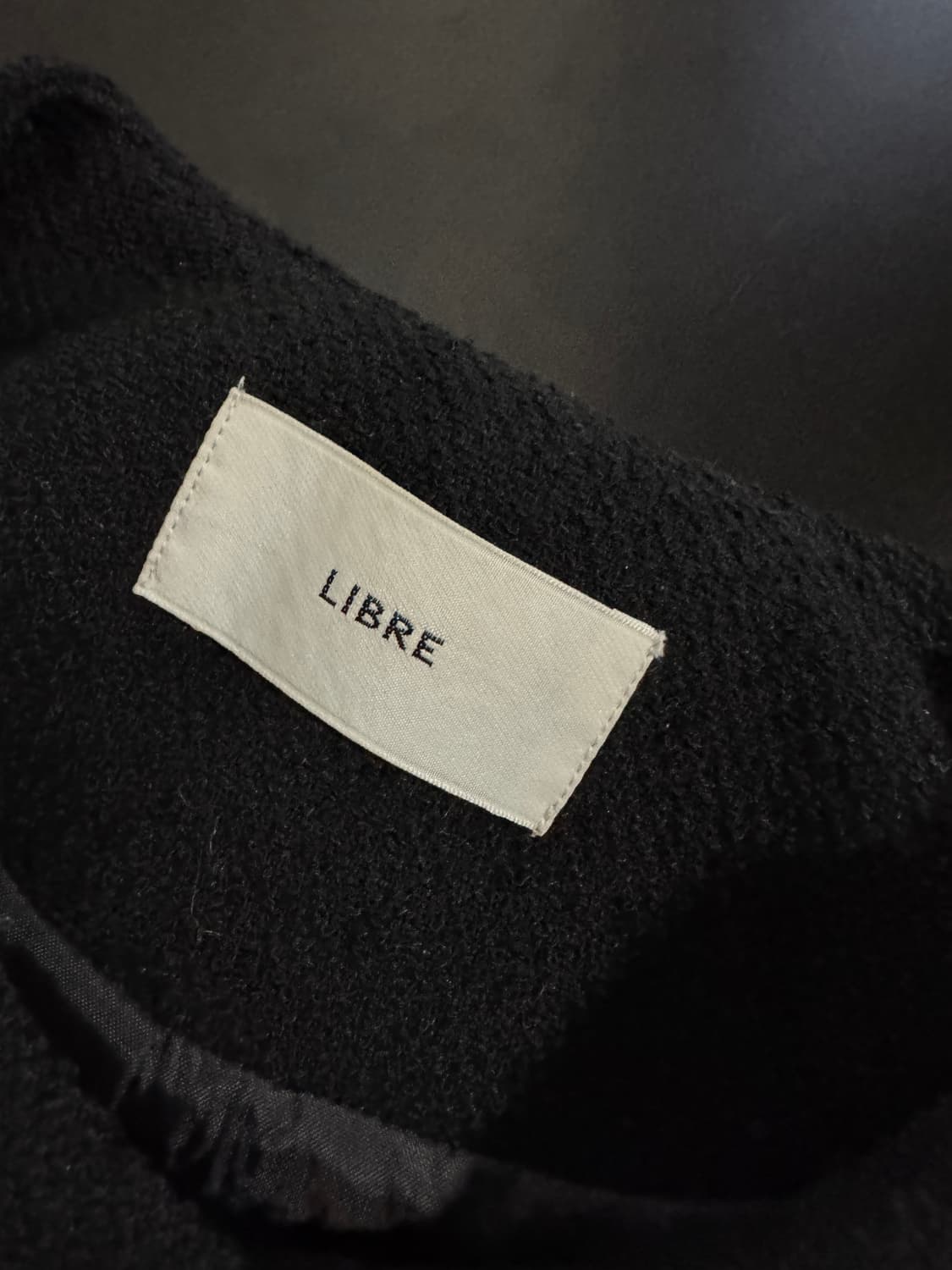 여성 리브레 LIBRE 미니멀 더블 크롭 자켓 S 블랙 상품이미지3