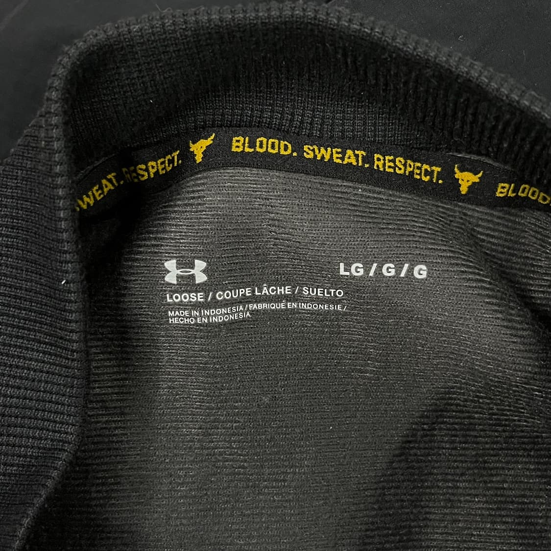 [정품/L] 언더아머 프로젝트락 블랙 봄버 자켓 b15 상품이미지5