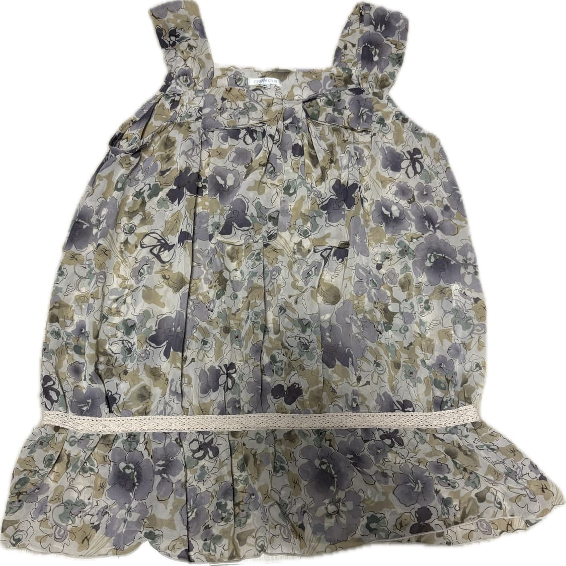 빈티지 플로럴 모리 슬리브리스 상품이미지1