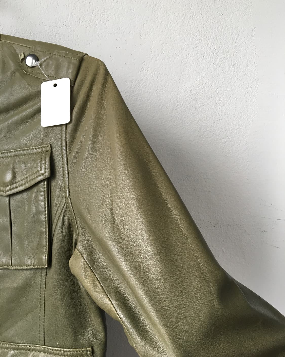 High neck lamb leather jacket 상품이미지3