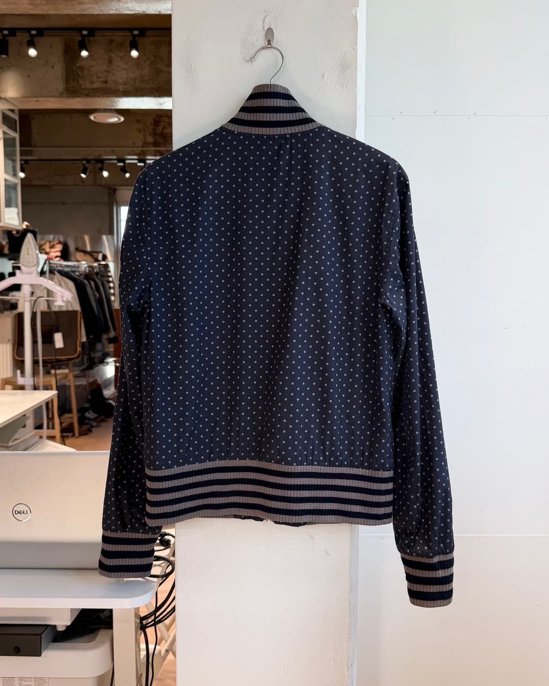 돌체앤가바나 네이비 도트패턴 블루종 자켓  상품이미지7