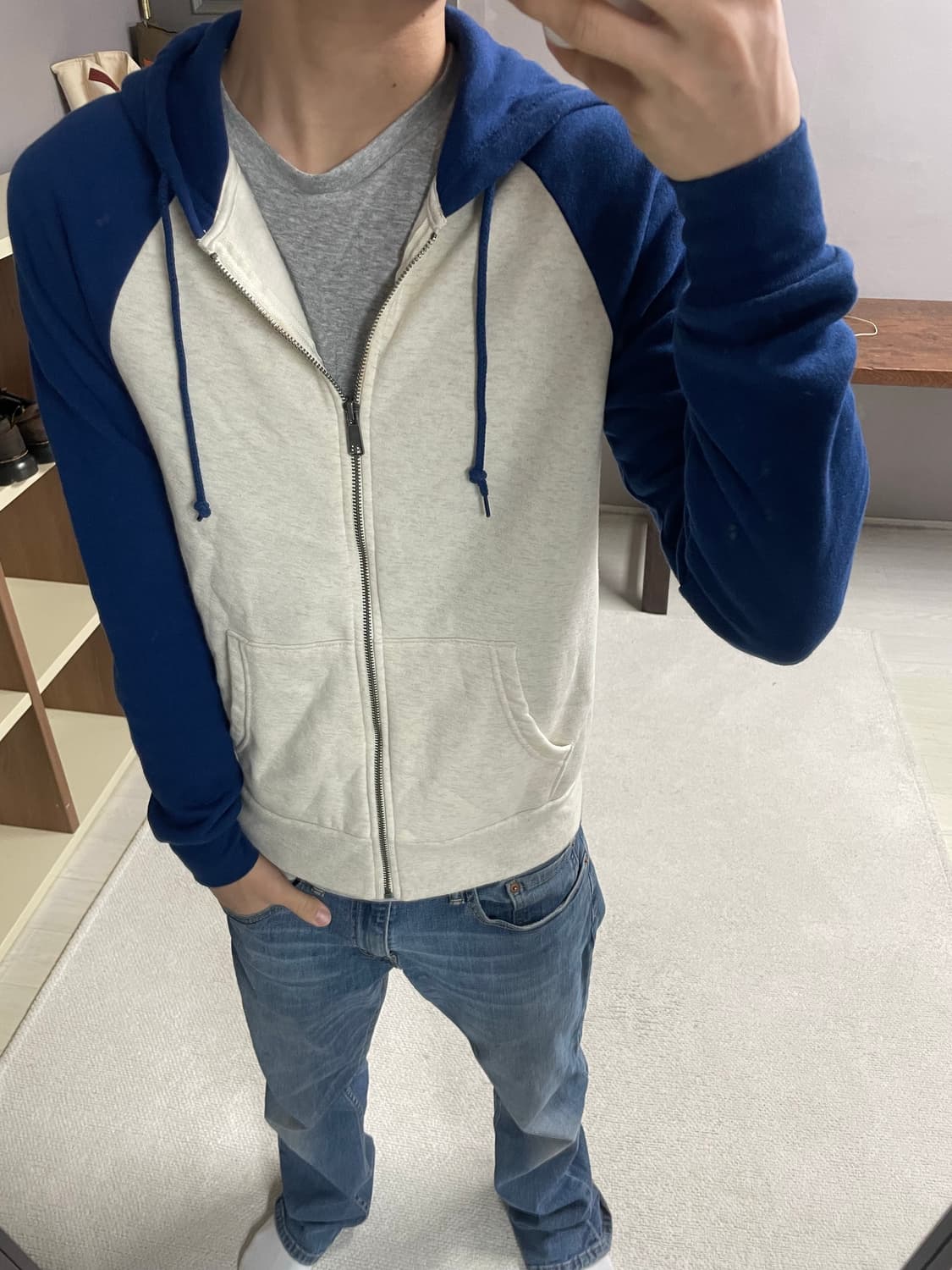 M) jpn 올드네이비 나그랑 기모 후드집업 상품이미지1