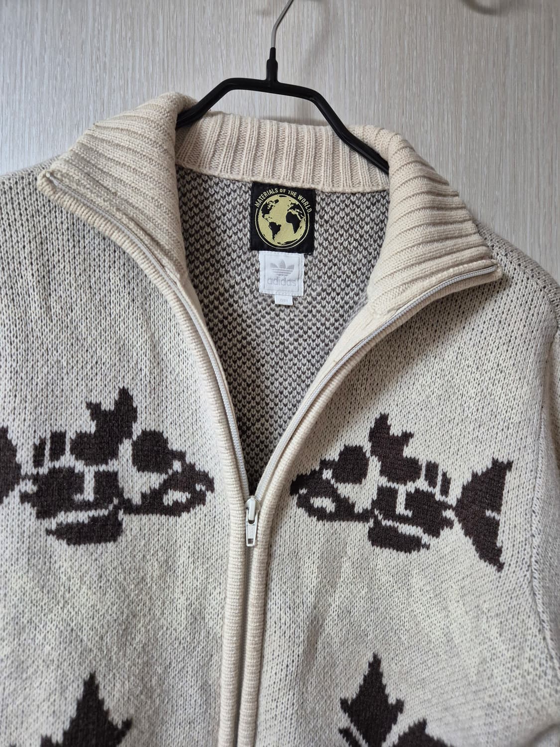 (정품) 아디다스  캐나다 코위찬 니트집업 95 상품이미지6