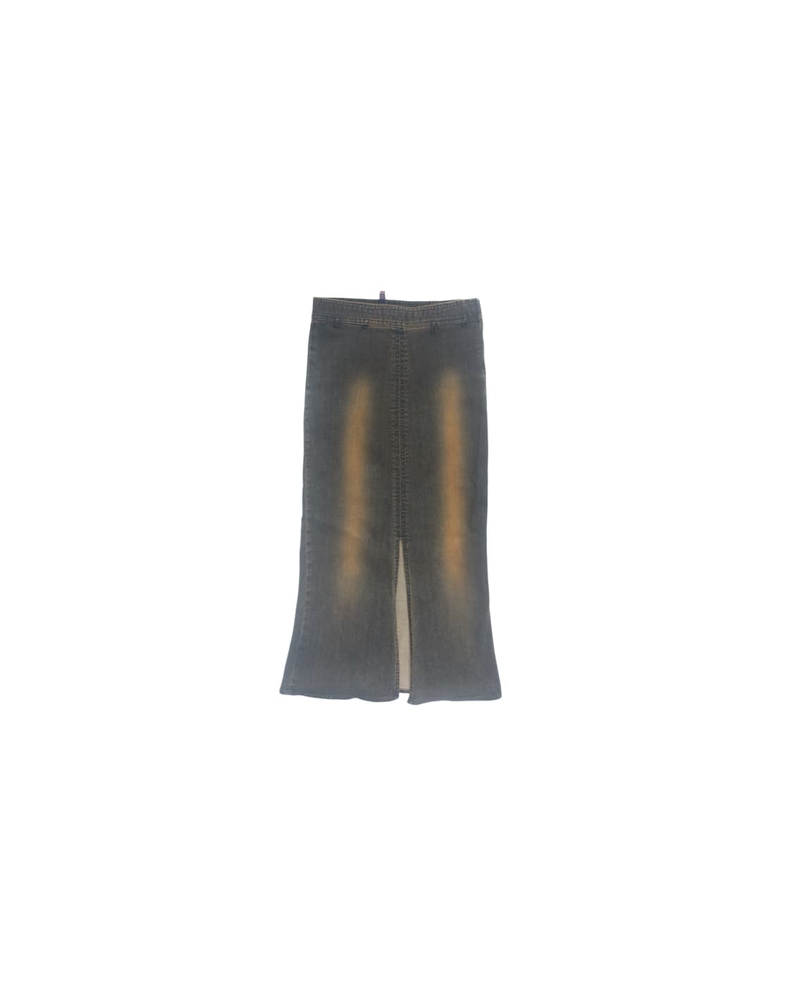 Orange washing span-denim long skirt 상품이미지2