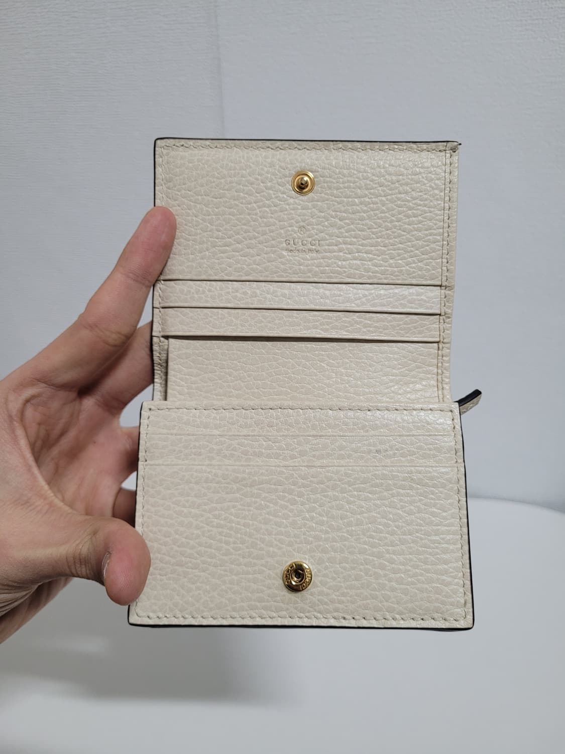 구찌 GG 마몬트 수프림 중지갑 금장 상품이미지9