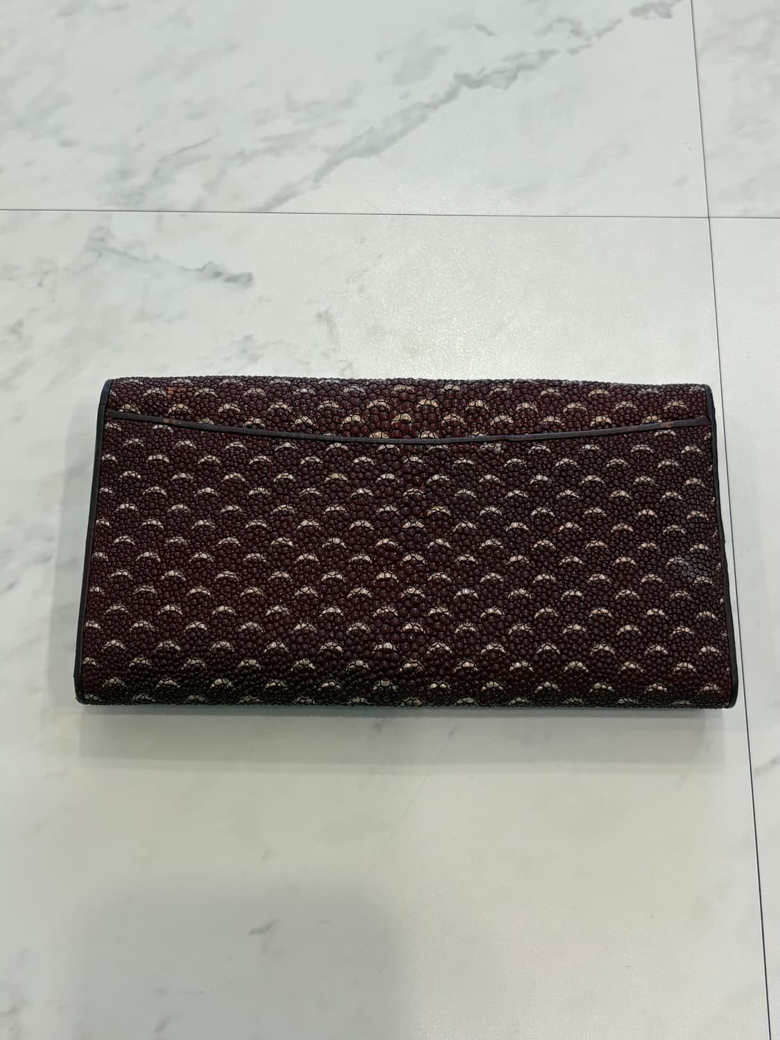 vintage natural stingray leather wallet 상품이미지4