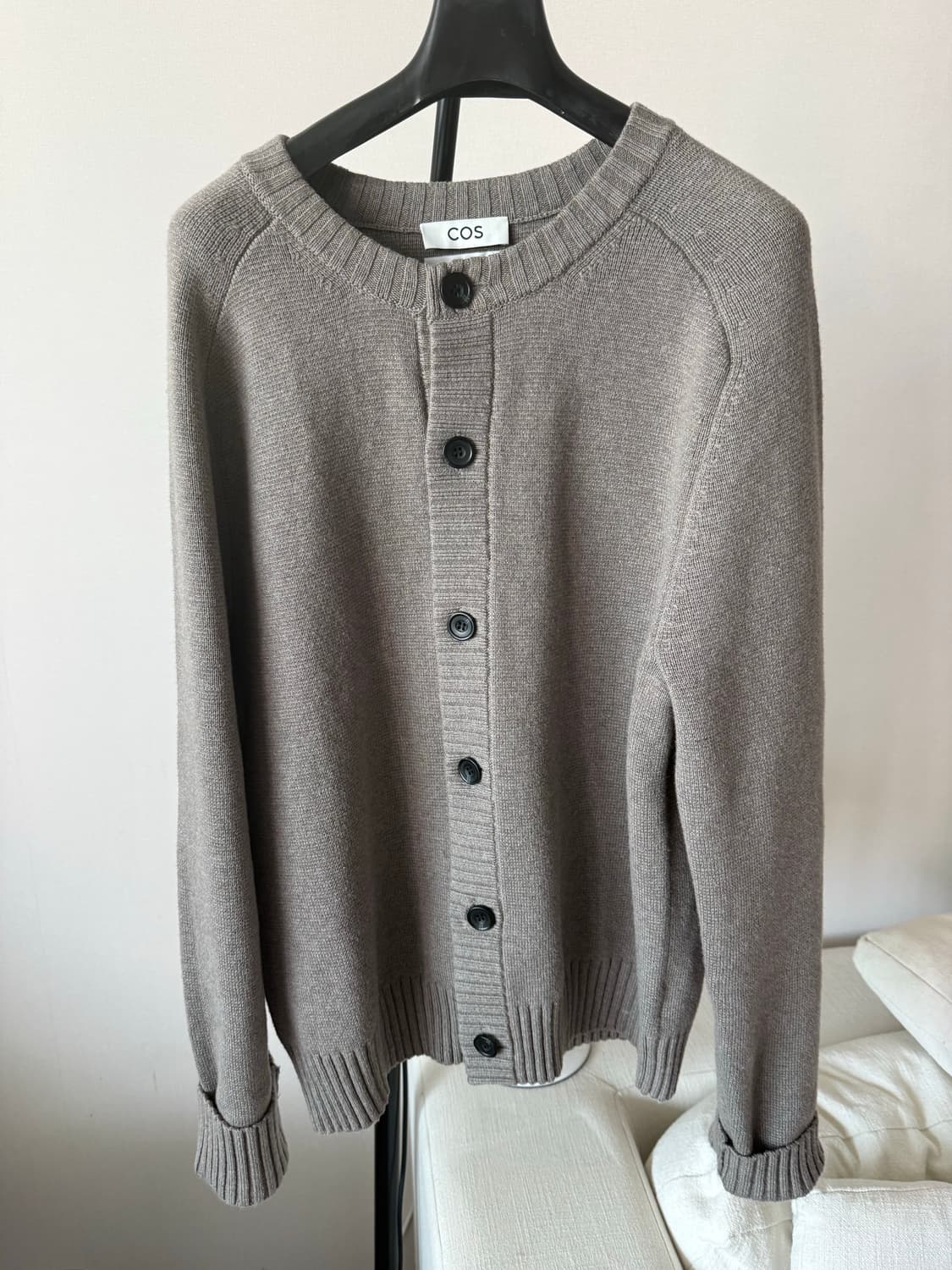 COS 울블렌드 크루넥 가디건 S 상품이미지3