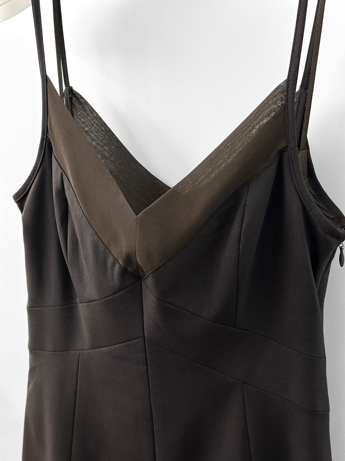 띠어리 울 블랜드 플리츠 헴 슬립 드레스 상품이미지6