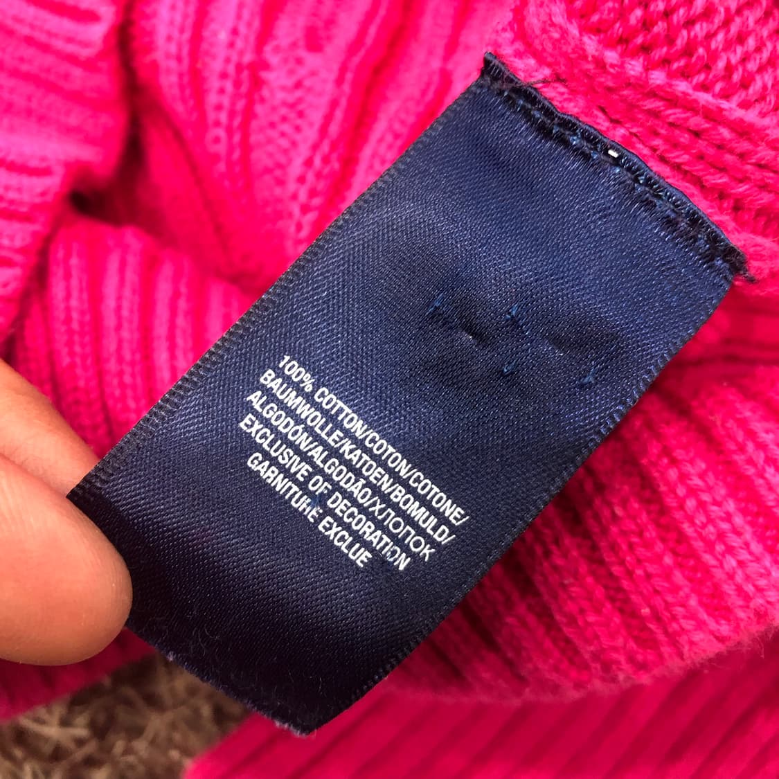 폴로 랄프로렌 걸스 핑크 케이블 니트 상품이미지6