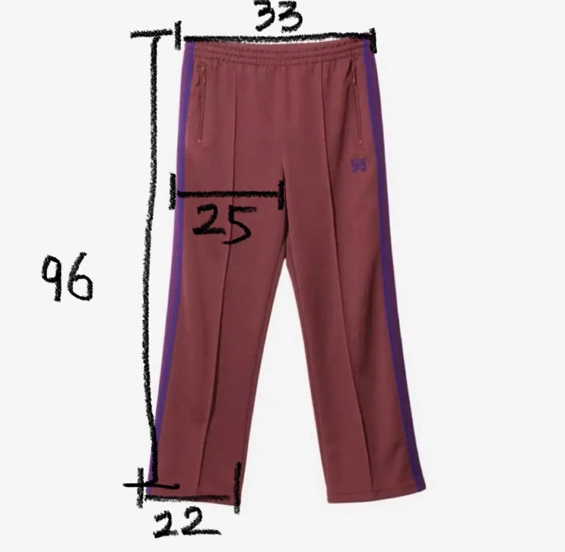 니들스 트랙팬츠 스트레이트 와인 상품이미지2