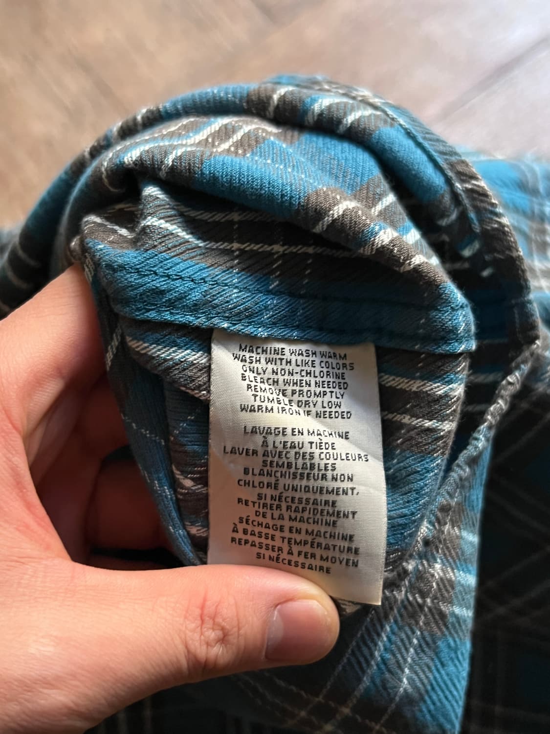 [XL]폴로 데님앤서플라이 마드라스 체크 버튼다운 웨스턴 셔츠 상품이미지6