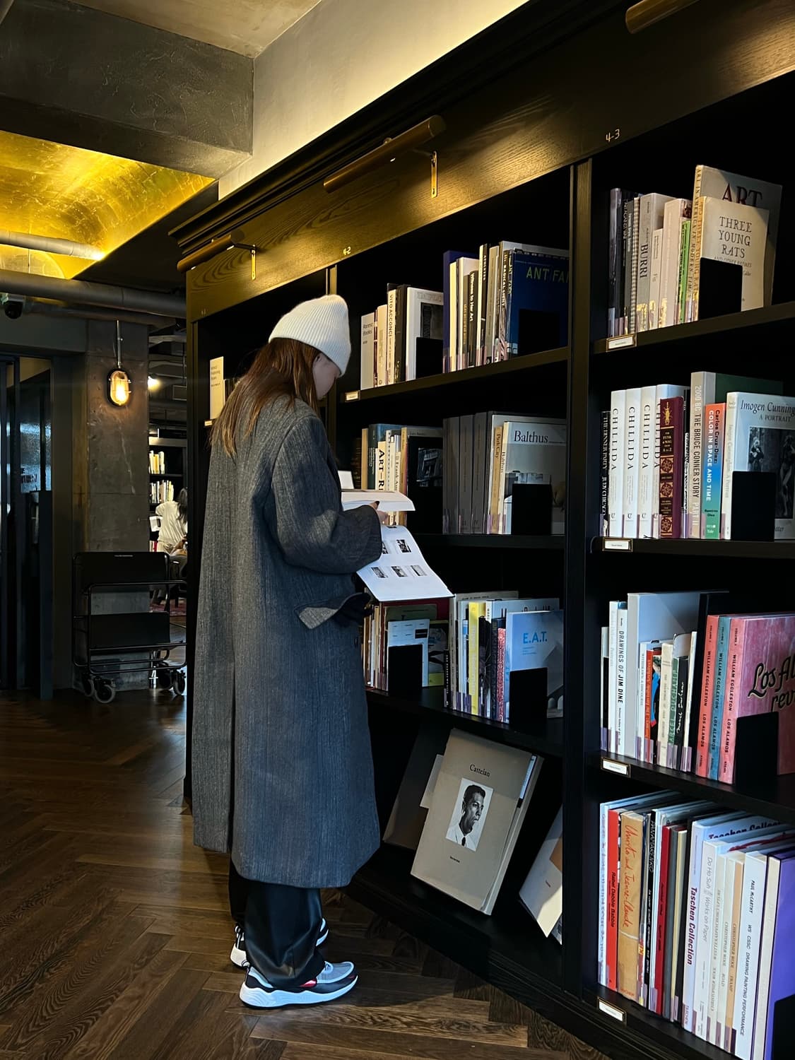 Grey double long coat 상품이미지2