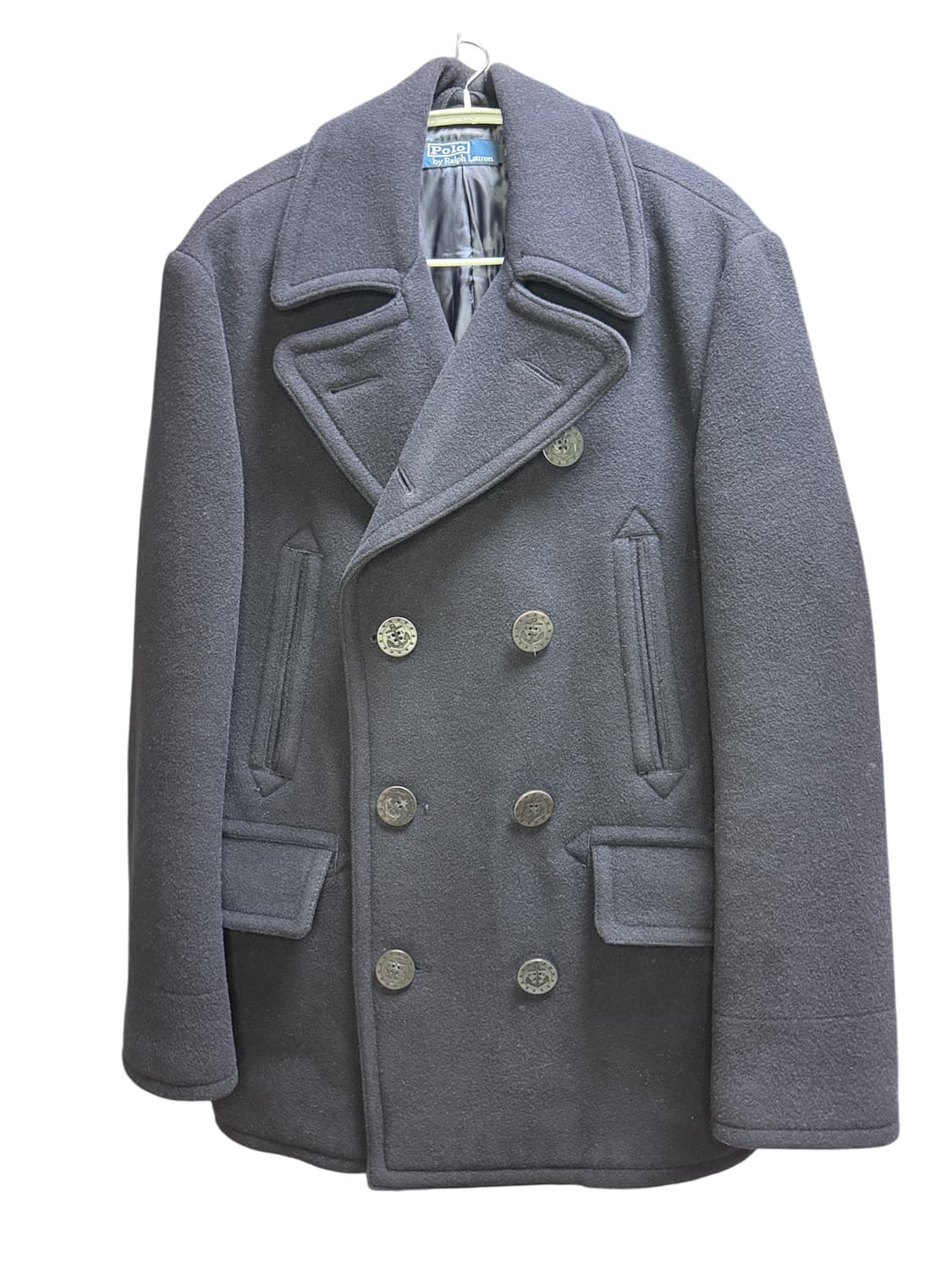 빈티지 폴로 랄프로렌 POLO RALPHLAUREN 울 피코트 네이비 L 상품이미지1