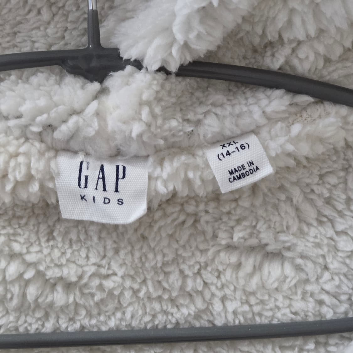 갭 키즈 양털 기모 후드집업 XXL(14-16) 상품이미지4