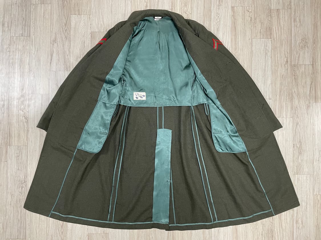 95~100) 80s 미군 해병대 오버 롱코트(민트급) 상품이미지5