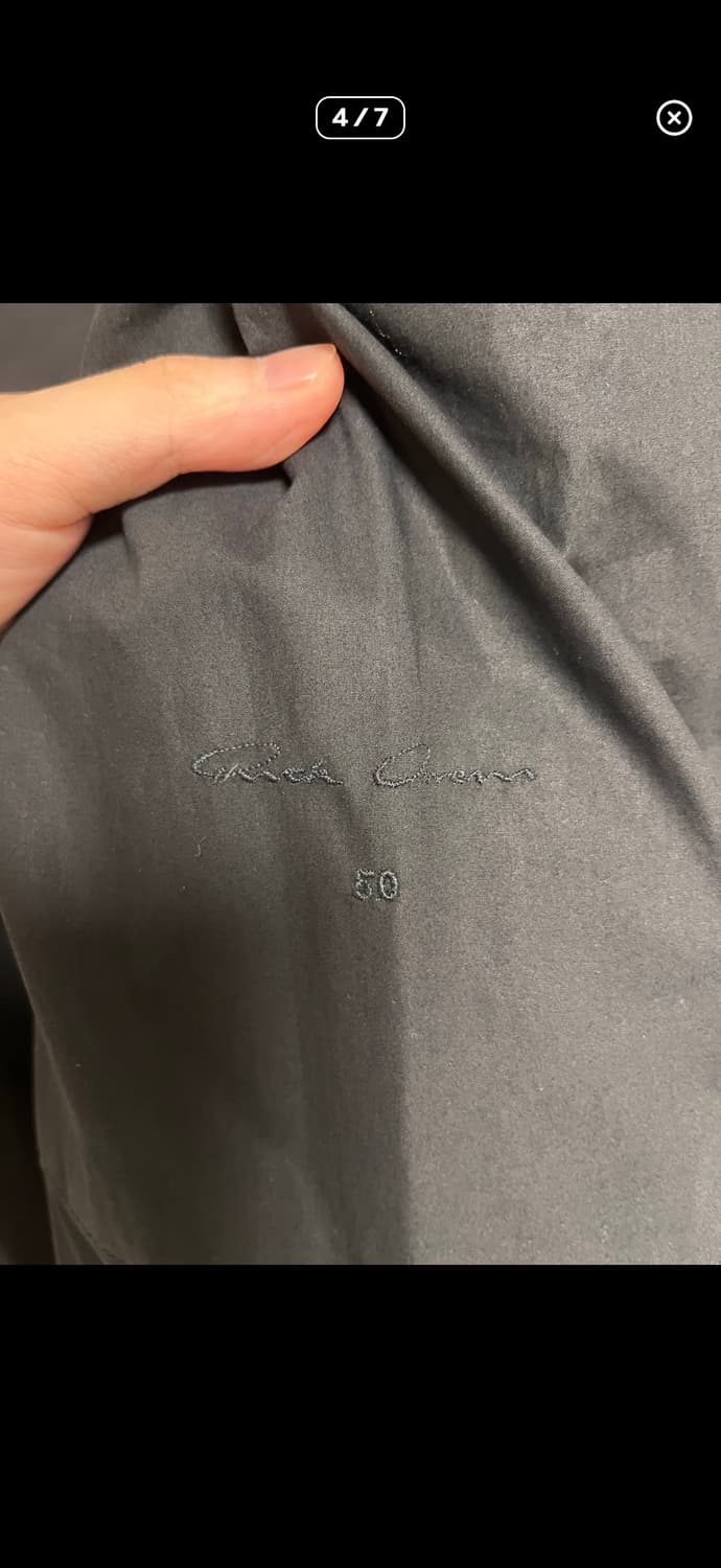 릭오웬스 15fw 구스다운 튜브웨이코트 상품이미지4