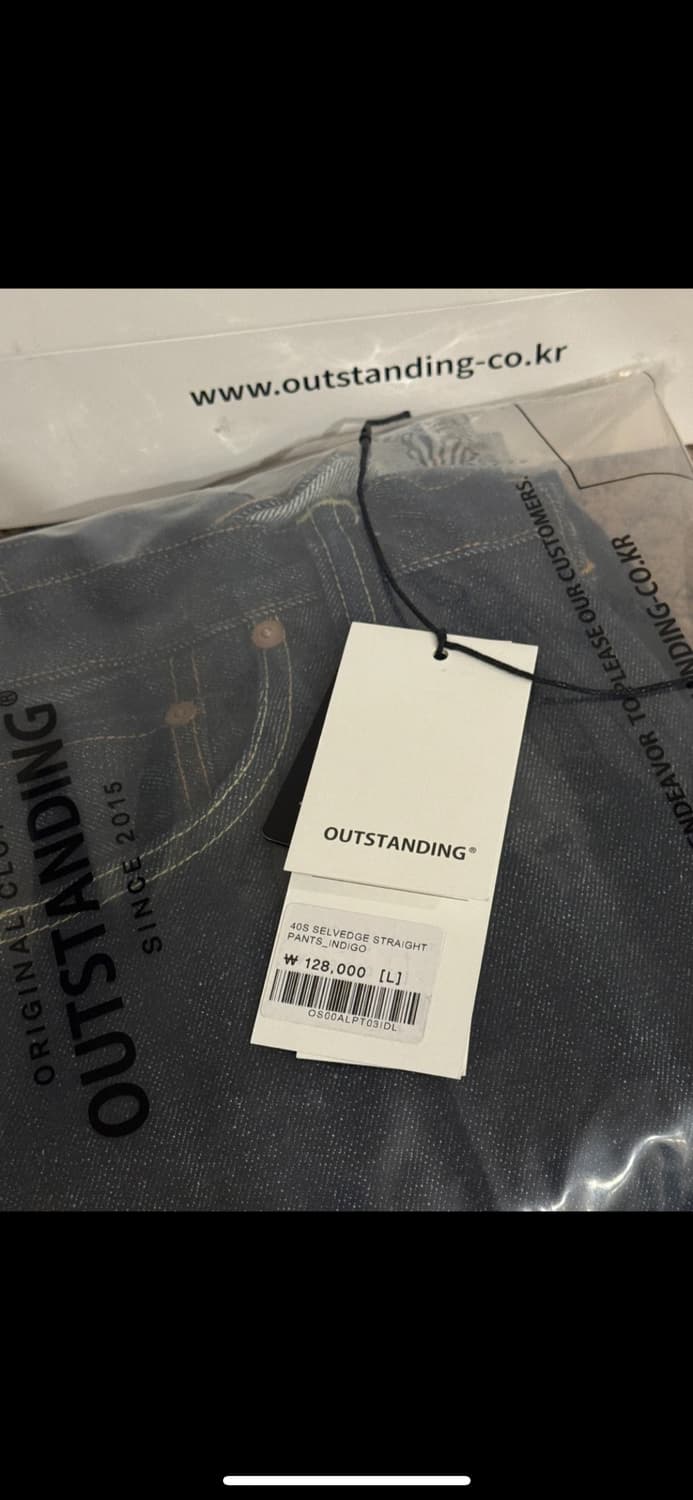 아웃스탠딩 40s 셀비지 데님 팬츠 인디고 라지 L 사이즈 상품이미지4