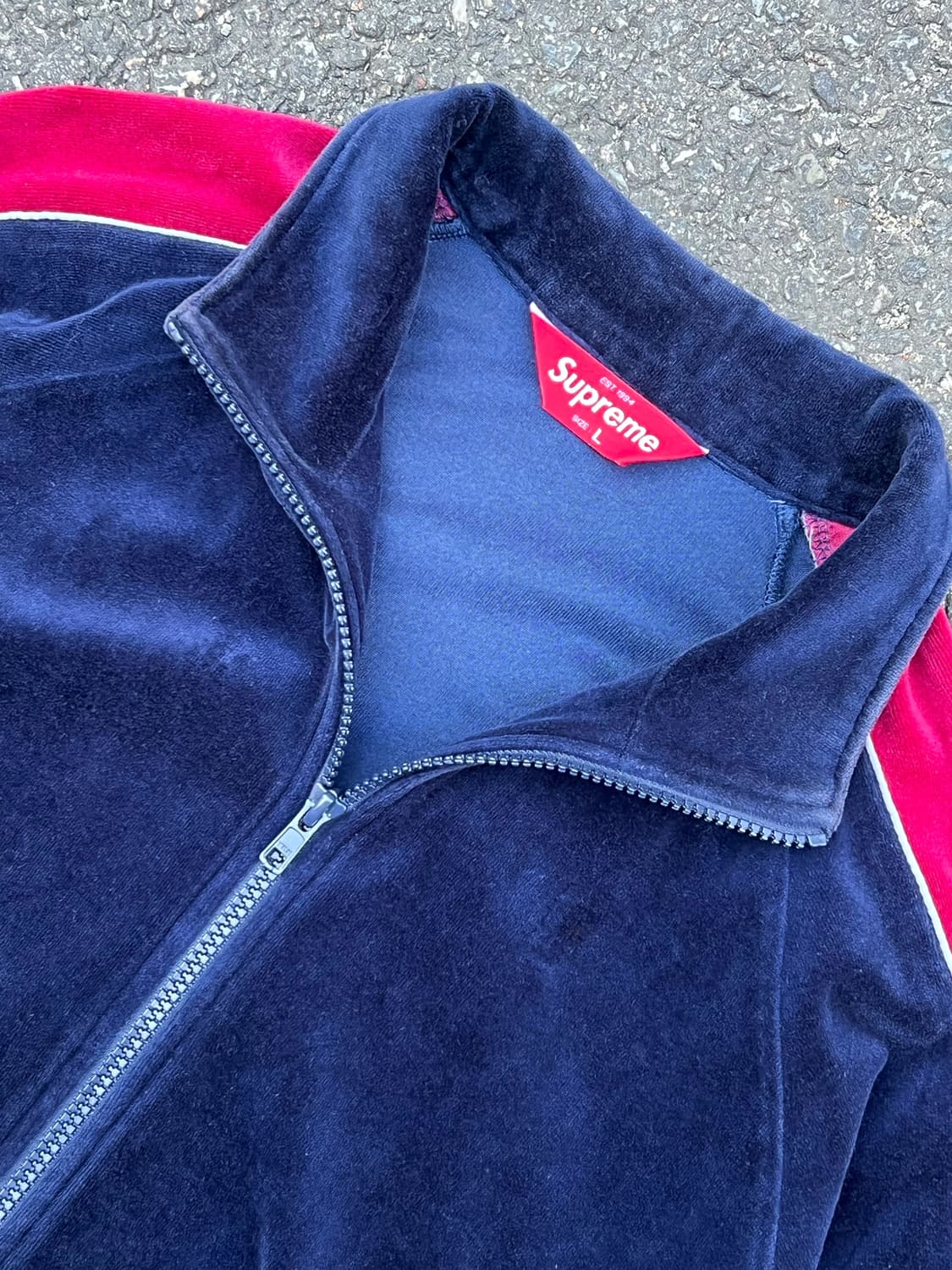 Supreme 18FW Velour Track Jacket 상품이미지3