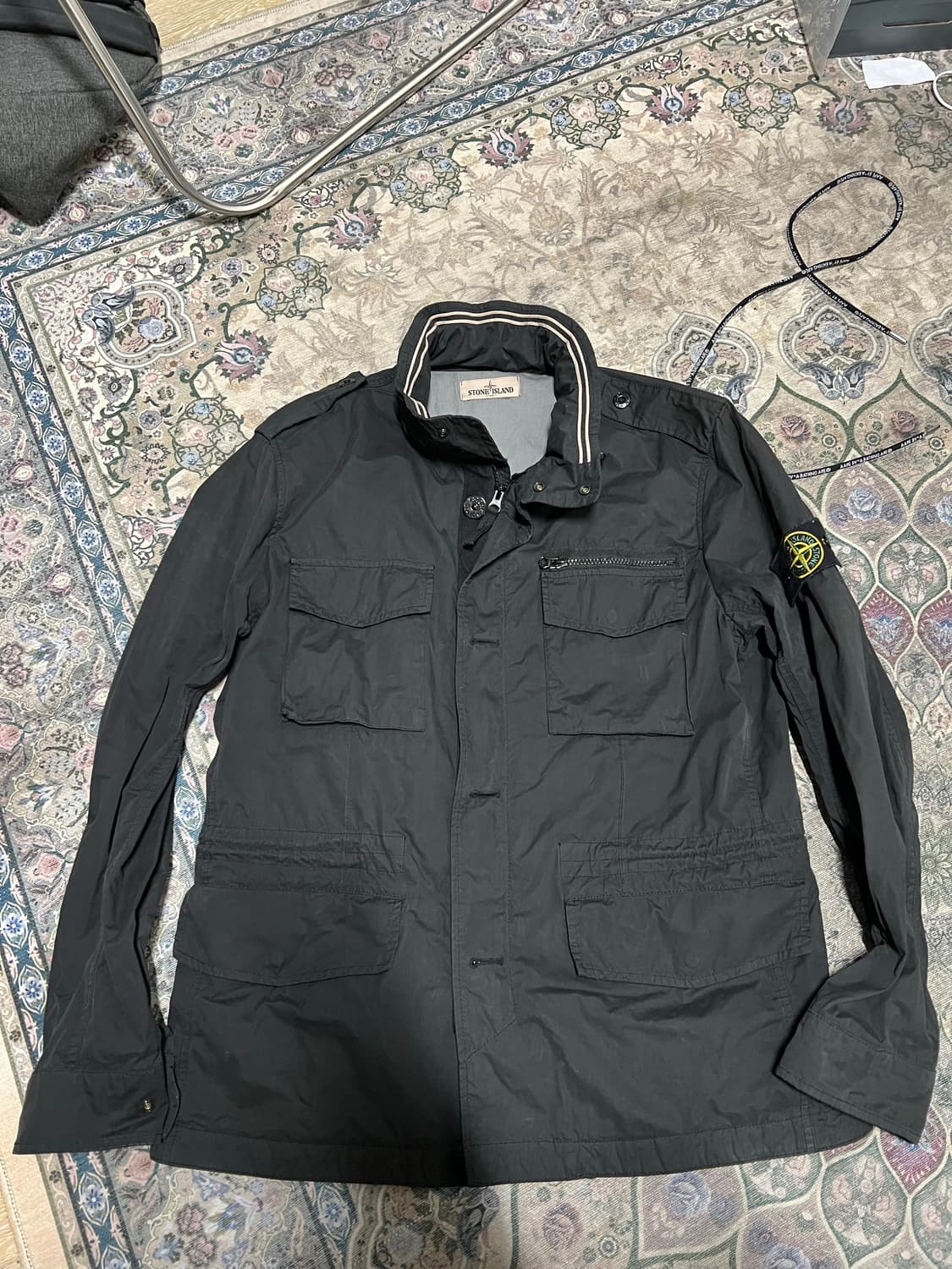 스톤아일랜드 데이브 자켓 13ss 블랙 L사이즈 팝니다 상품이미지1