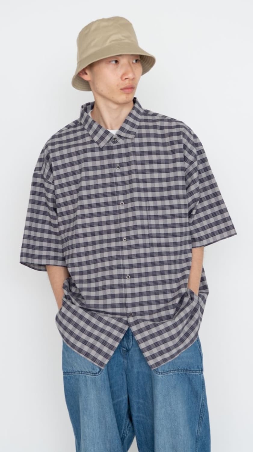 Nanamica 나나미카 24SS 팔라카 체크셔츠 네이비 상품이미지1