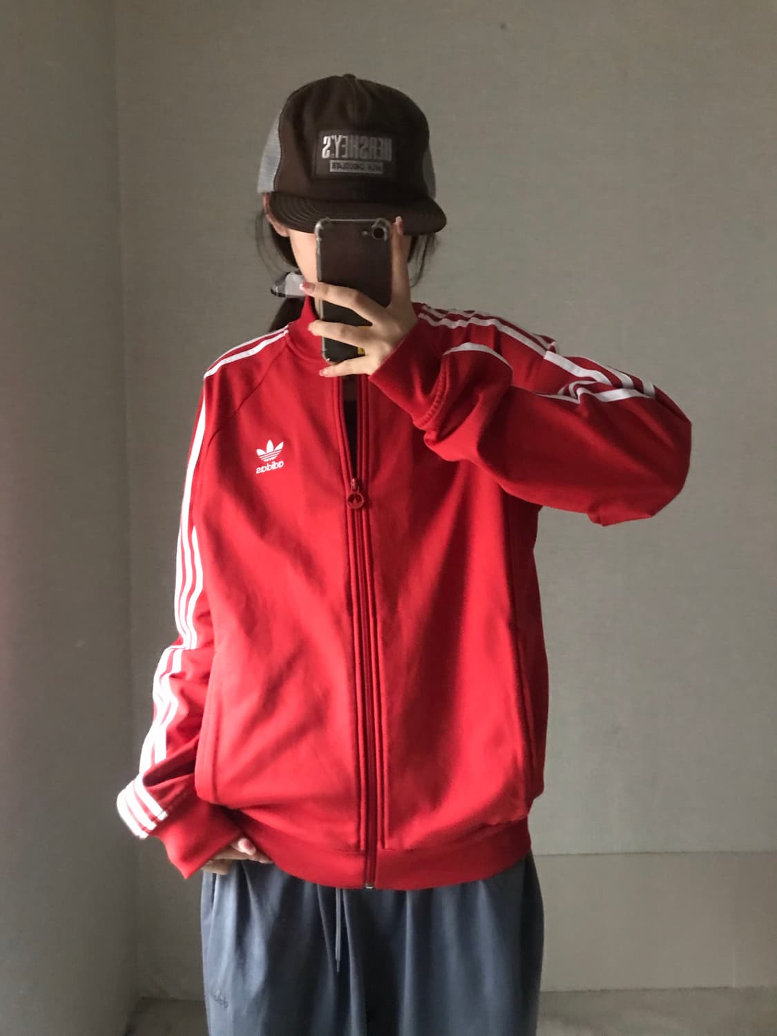 아디다스 레드 트랙탑 상품이미지1