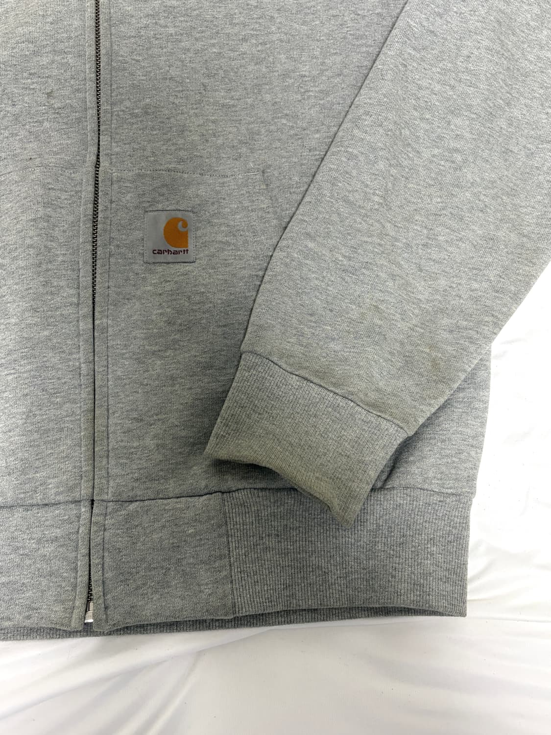 칼하트 후드 집업 그레이M 상품이미지2