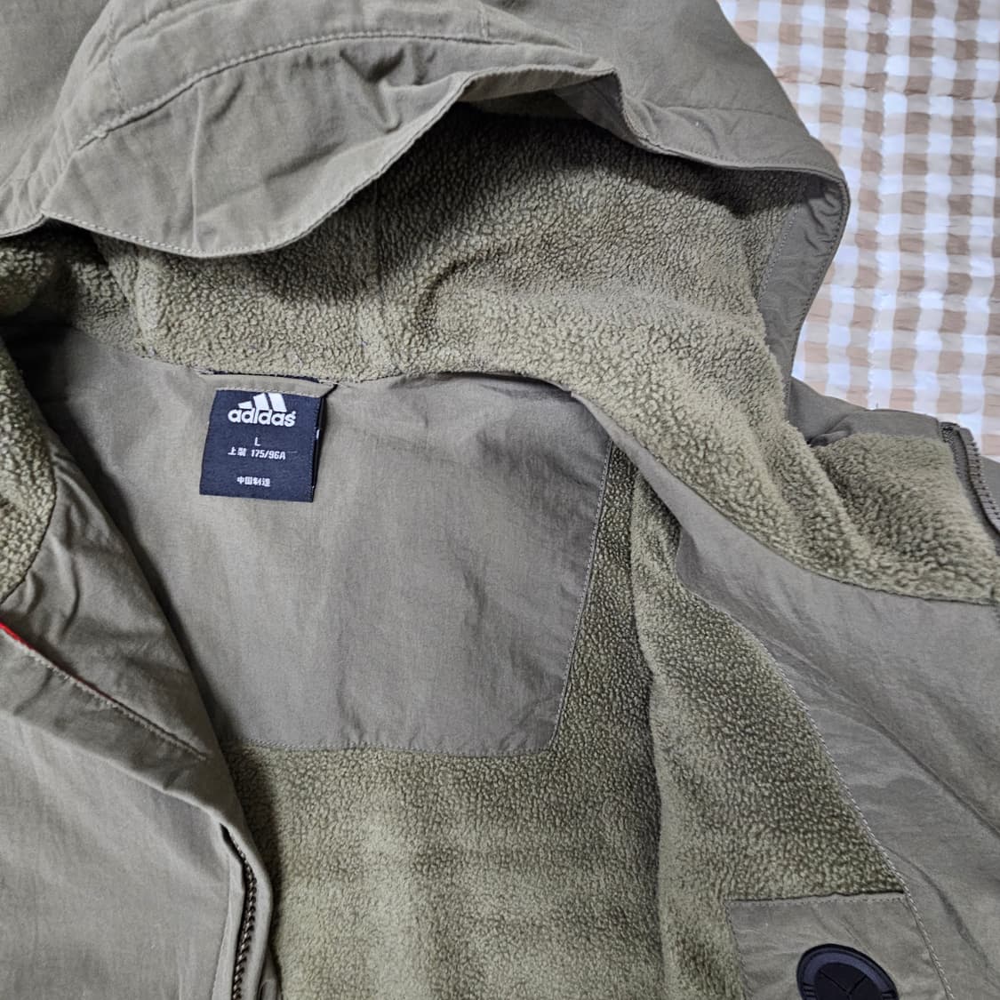 아디다스 기모 후드집업 바람막이 자켓 남자100~105 상품이미지6