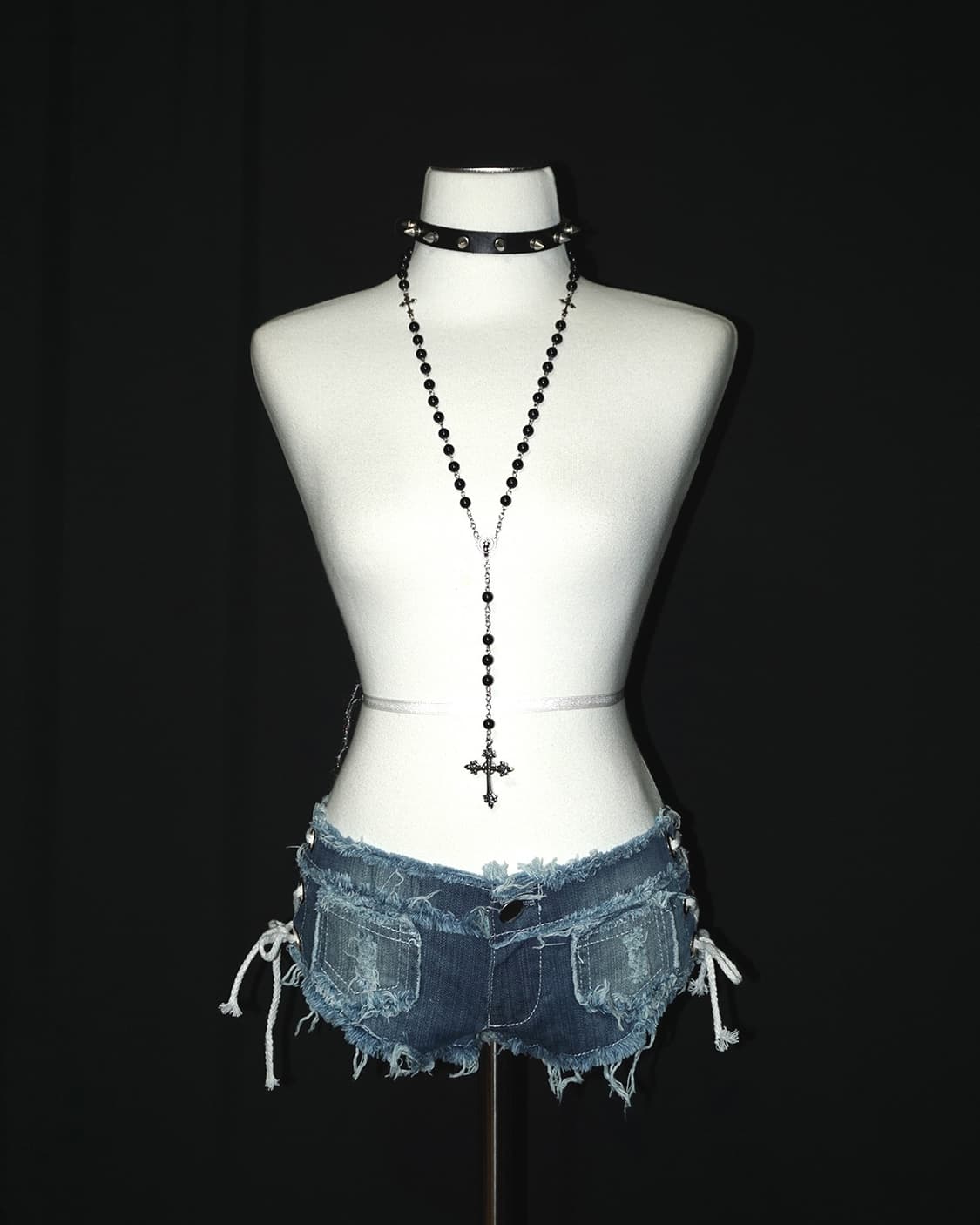 side lace denim  상품이미지2