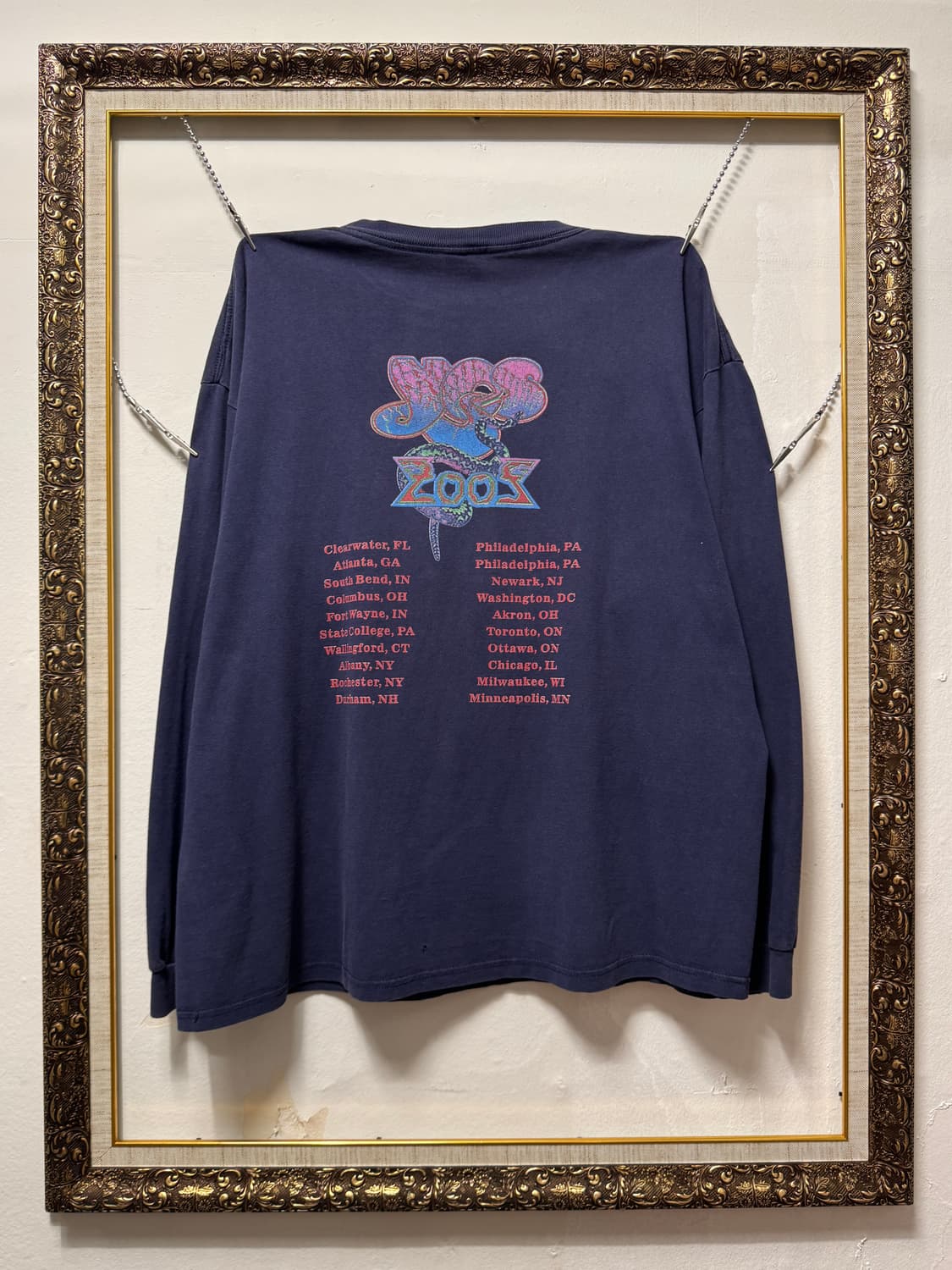 빈티지 00s YES 예스 밴드 투어 롱 슬리브 상품이미지2